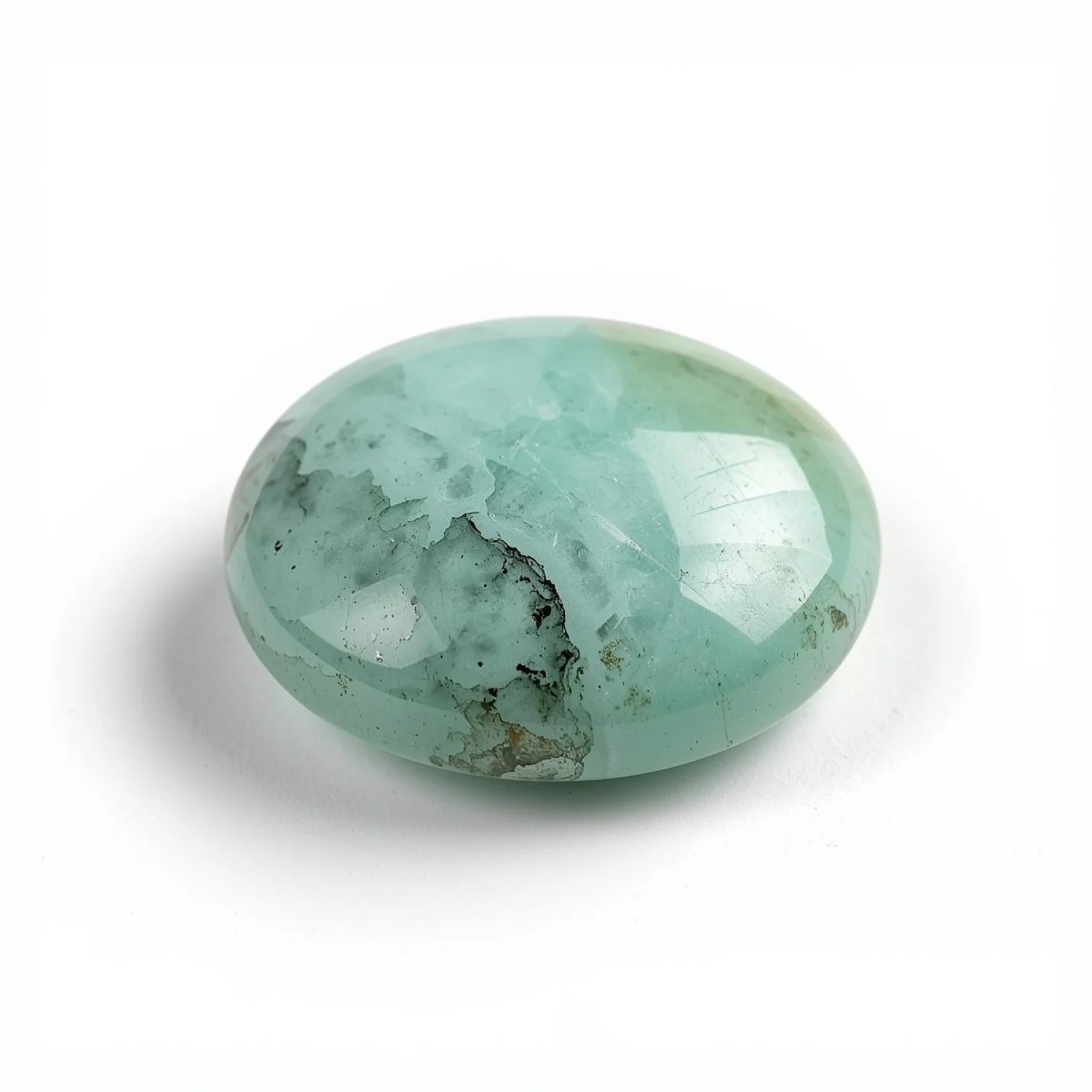 Amazonite 1PC Large 11x11 MM Round Cabochon Green Fine semi Precious Loose Gemstone - Image 2