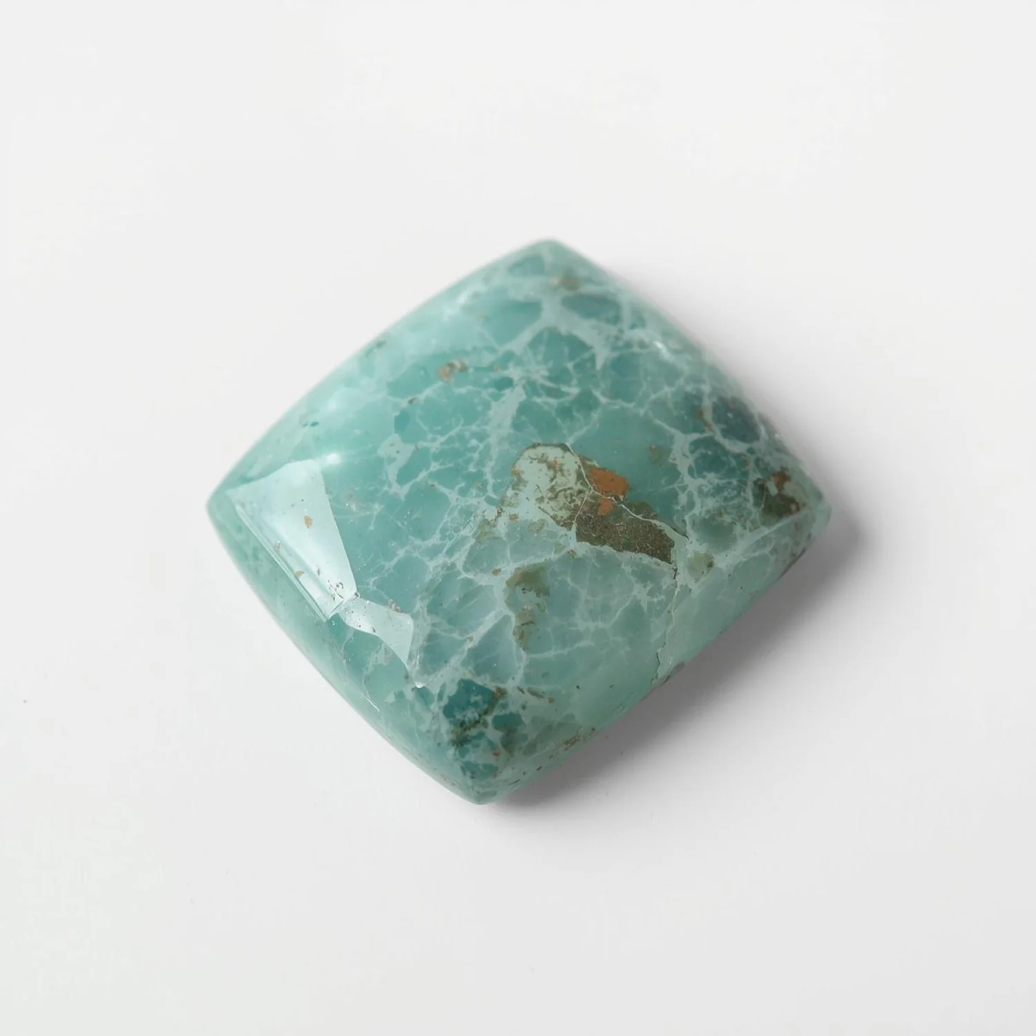 Amazonite 1PC Large 11x11 MM Square Cabochon Green Polished semi Precious Loose Gems - Image 2