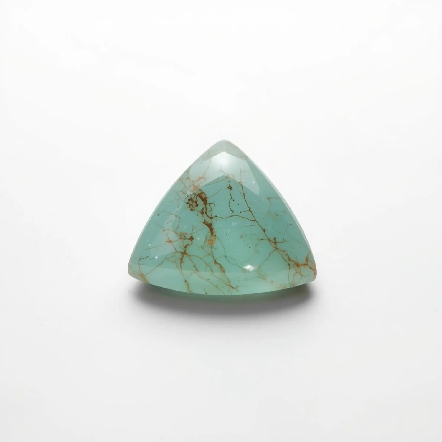 Amazonite 1PC Medium 9x9 MM Triangle Cabochon Green Lustrous semi Precious Semi Precious Gemstone - Image 2