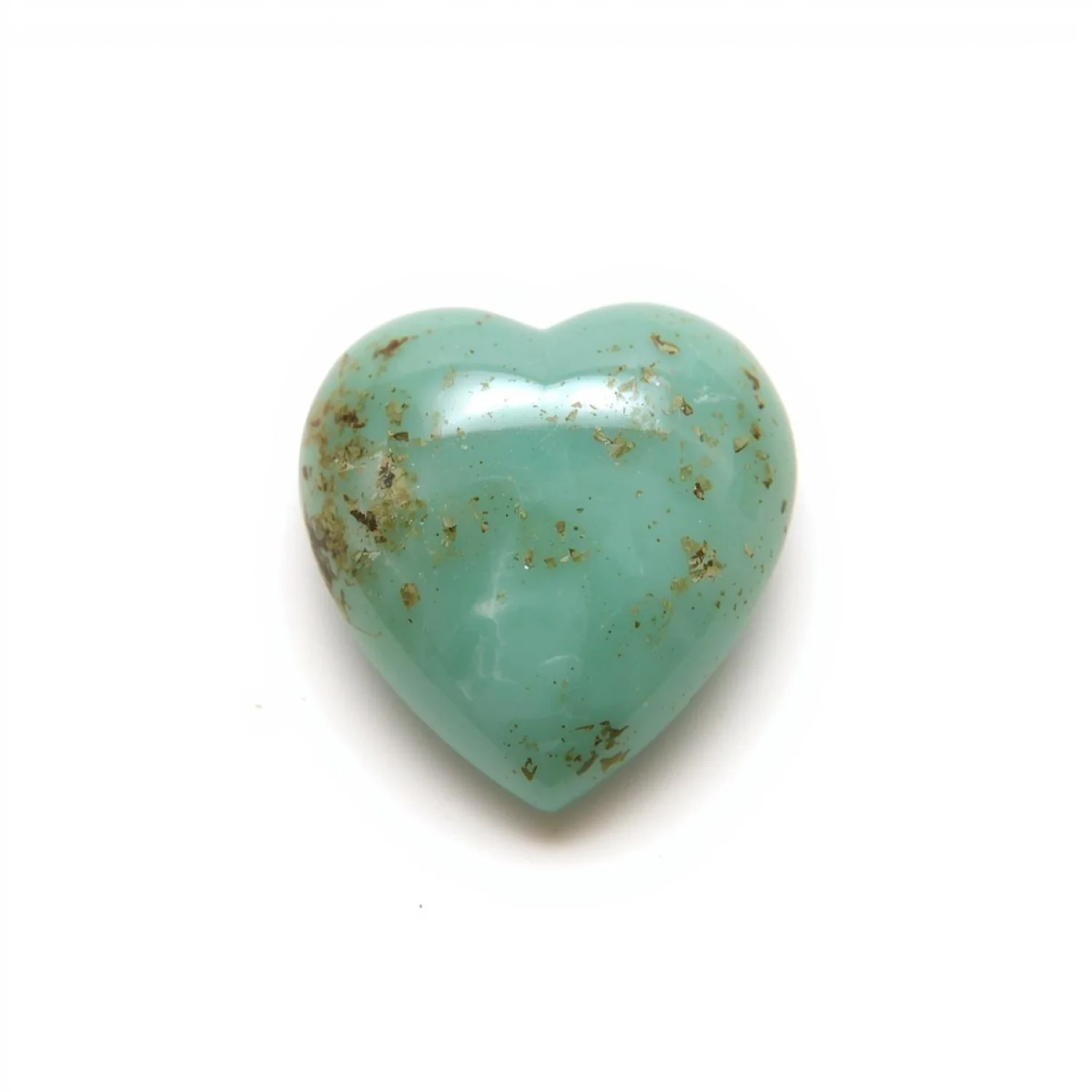 Amazonite 1PC Small 8x8 MM Heart Cabochon Green Fine semi Precious Semi Precious Gemstone
