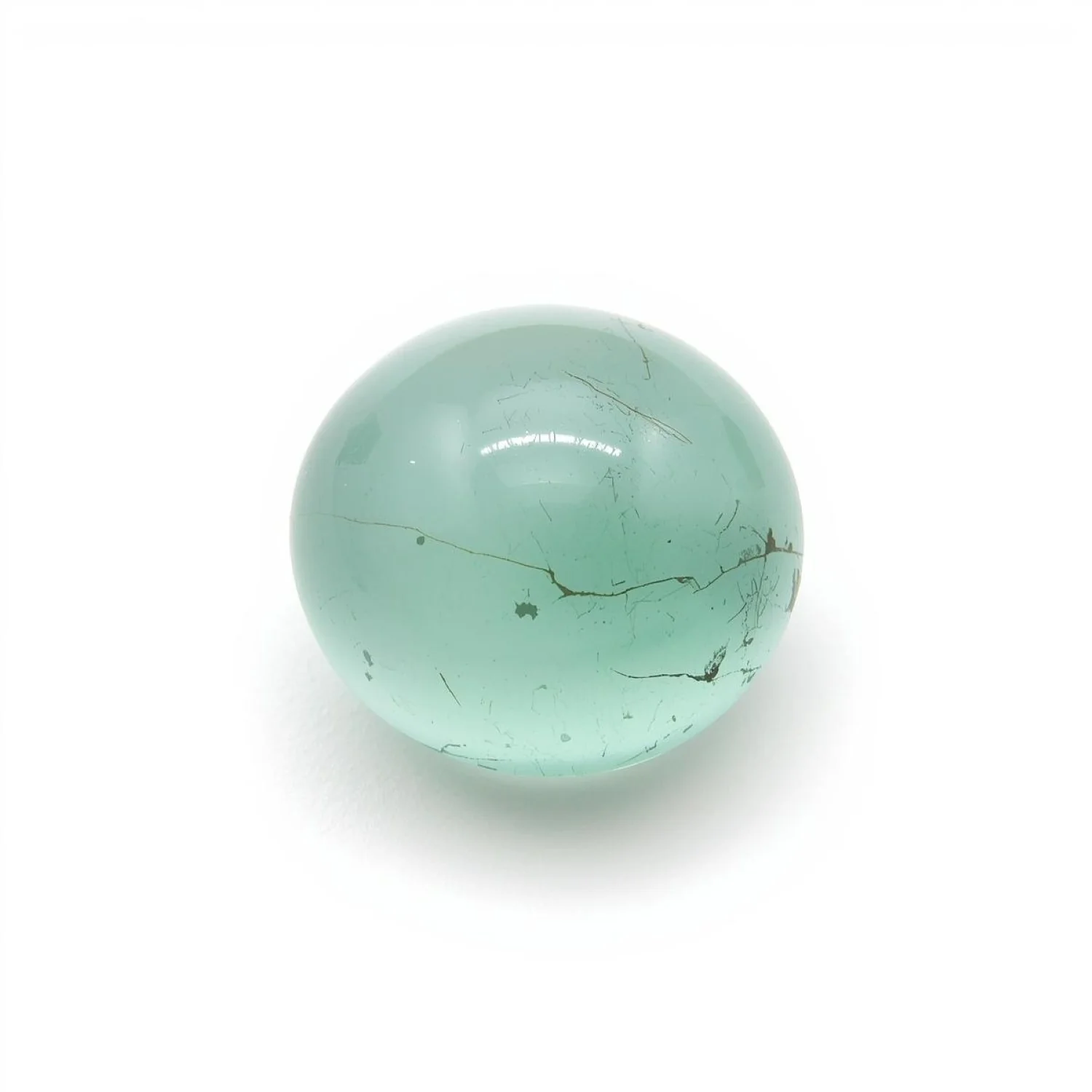 Amazonite 1PC Tiny 6x6 MM Round Cabochon Green Polished semi Precious Loose Gemstones - Image 2