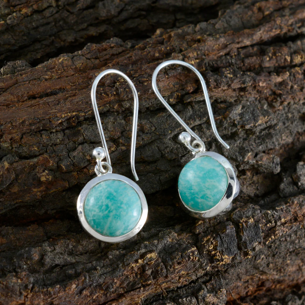 Amazonite French Carla multiple Dangle Green 925 Sterling Silver Earring - Image 3