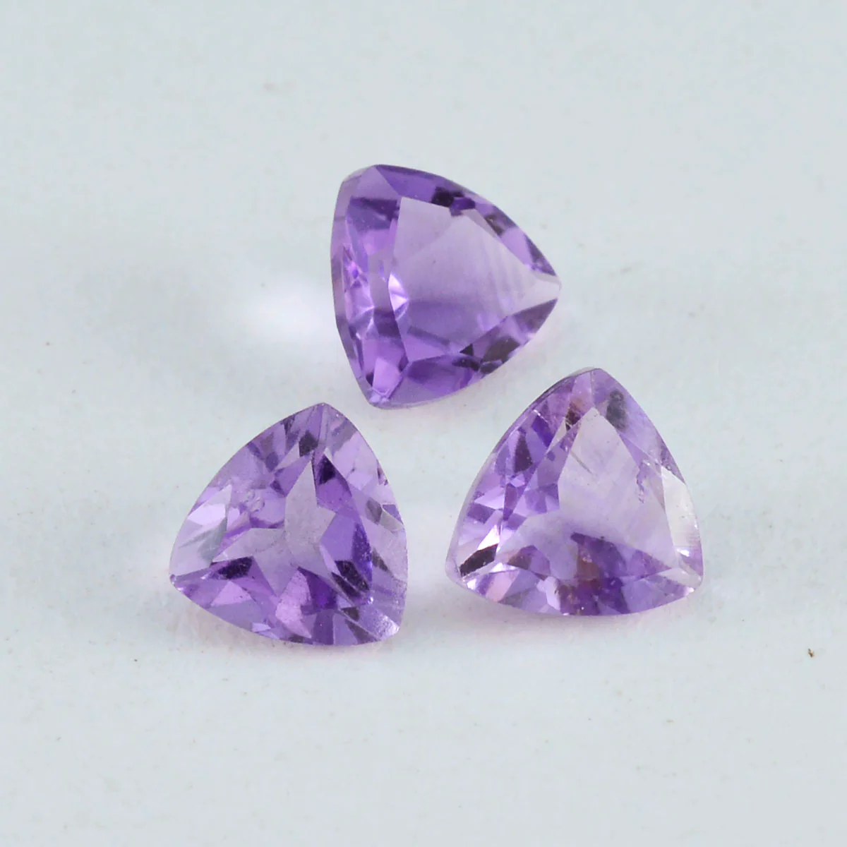 Amethyst 1PC Chunky 13x13 MM Triangle Faceted Purple Natural Semi Precious Loose Gemstone - Image 3
