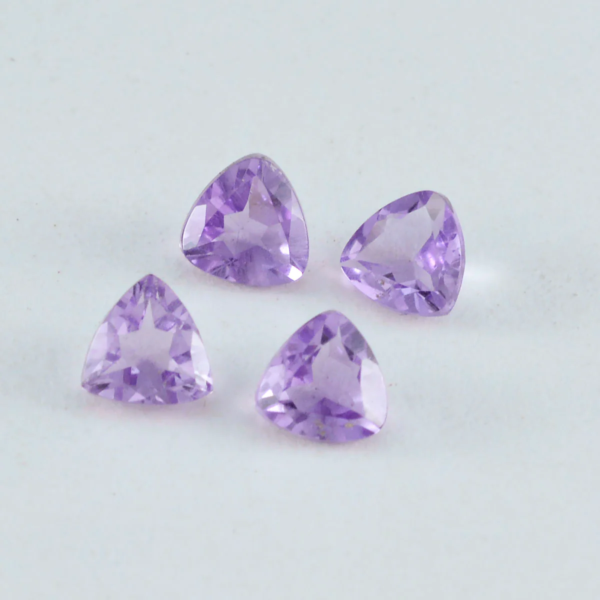 Amethyst 1PC Chunky 14x14 MM Triangle Faceted Purple Genuine Semi Precious Loose Gemstones - Image 3