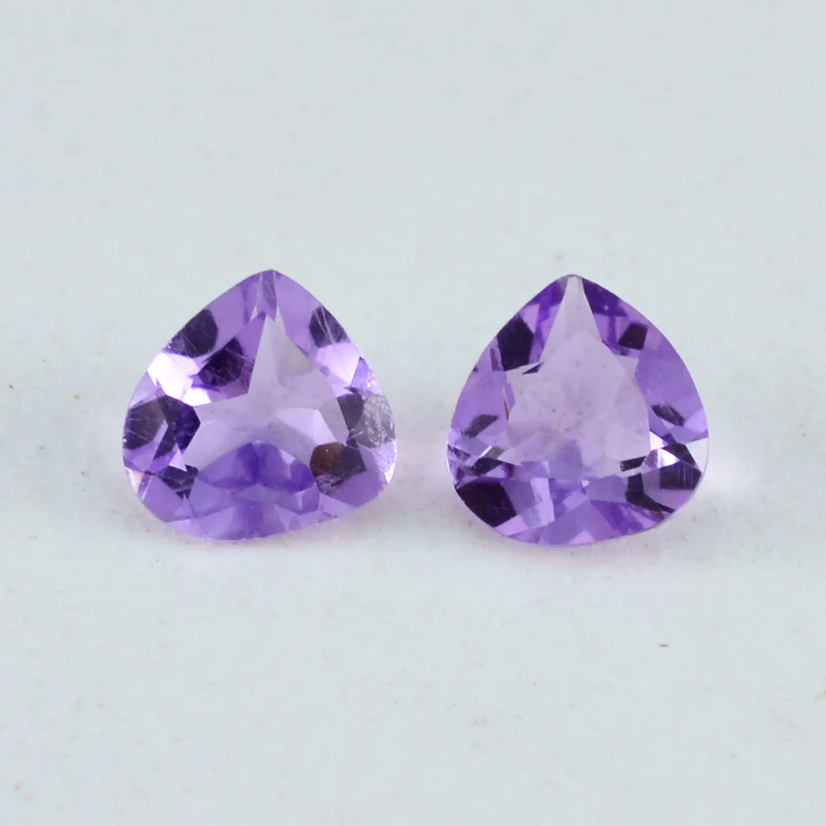 Amethyst 1PC Chunky 15x15 MM Heart Faceted Purple Superior Semi Precious Gems