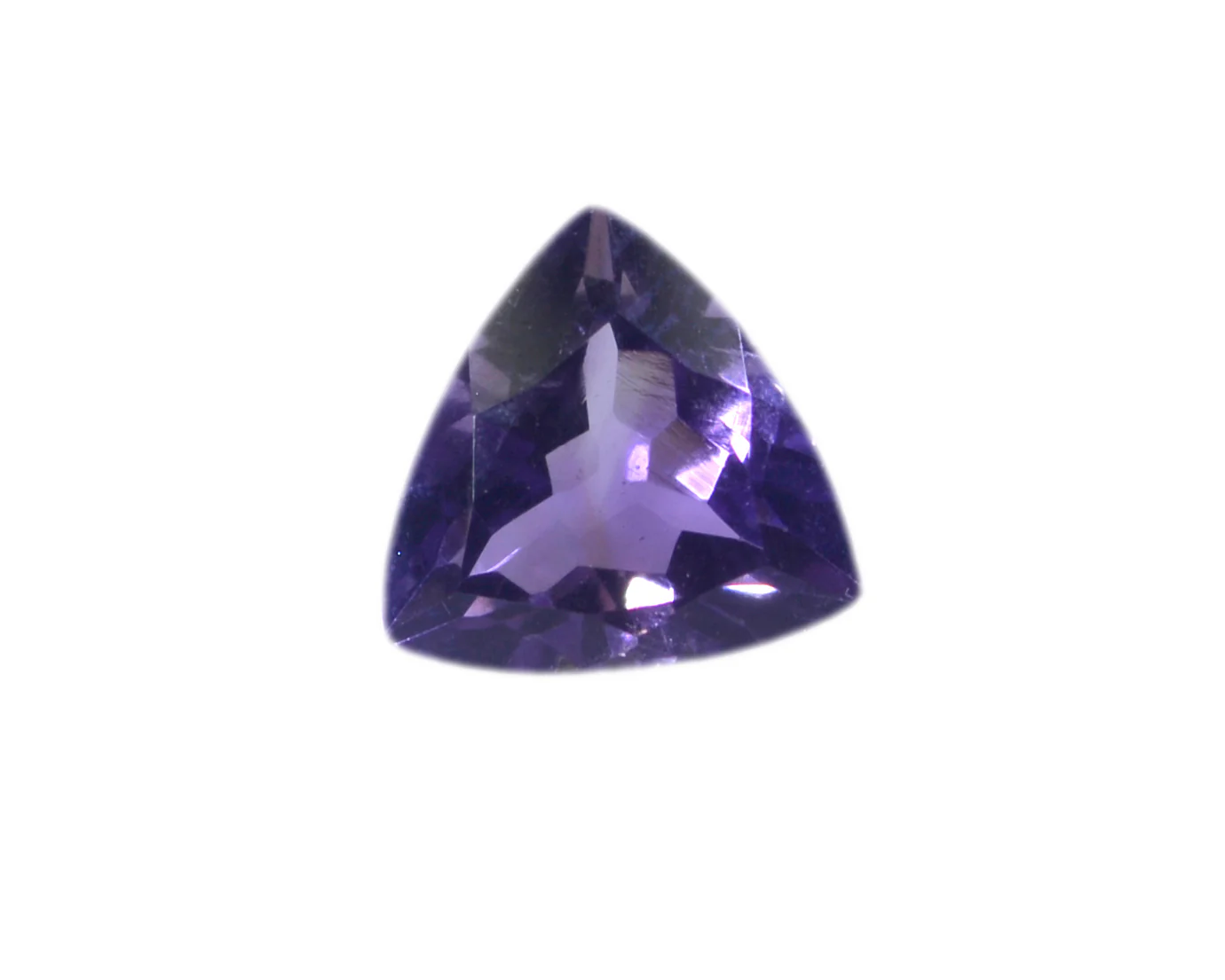 Amethyst 1PC Large 10x10 MM Triangle Faceted Purple Shine Semi Precious Loose Gemstones - Image 4