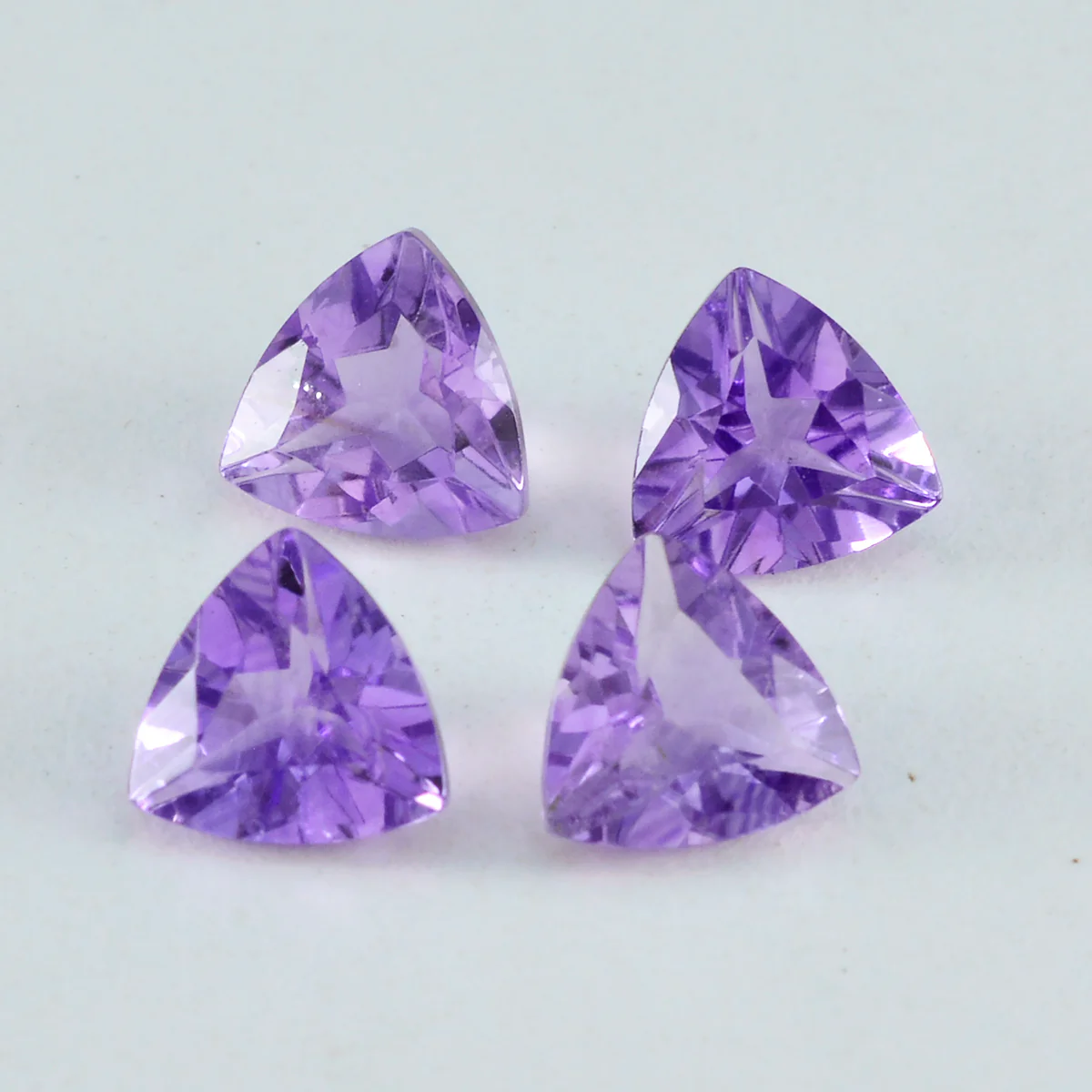 Amethyst 1PC Large 11x11 MM Triangle Faceted Purple Fine Semi Precious Gems - Image 3