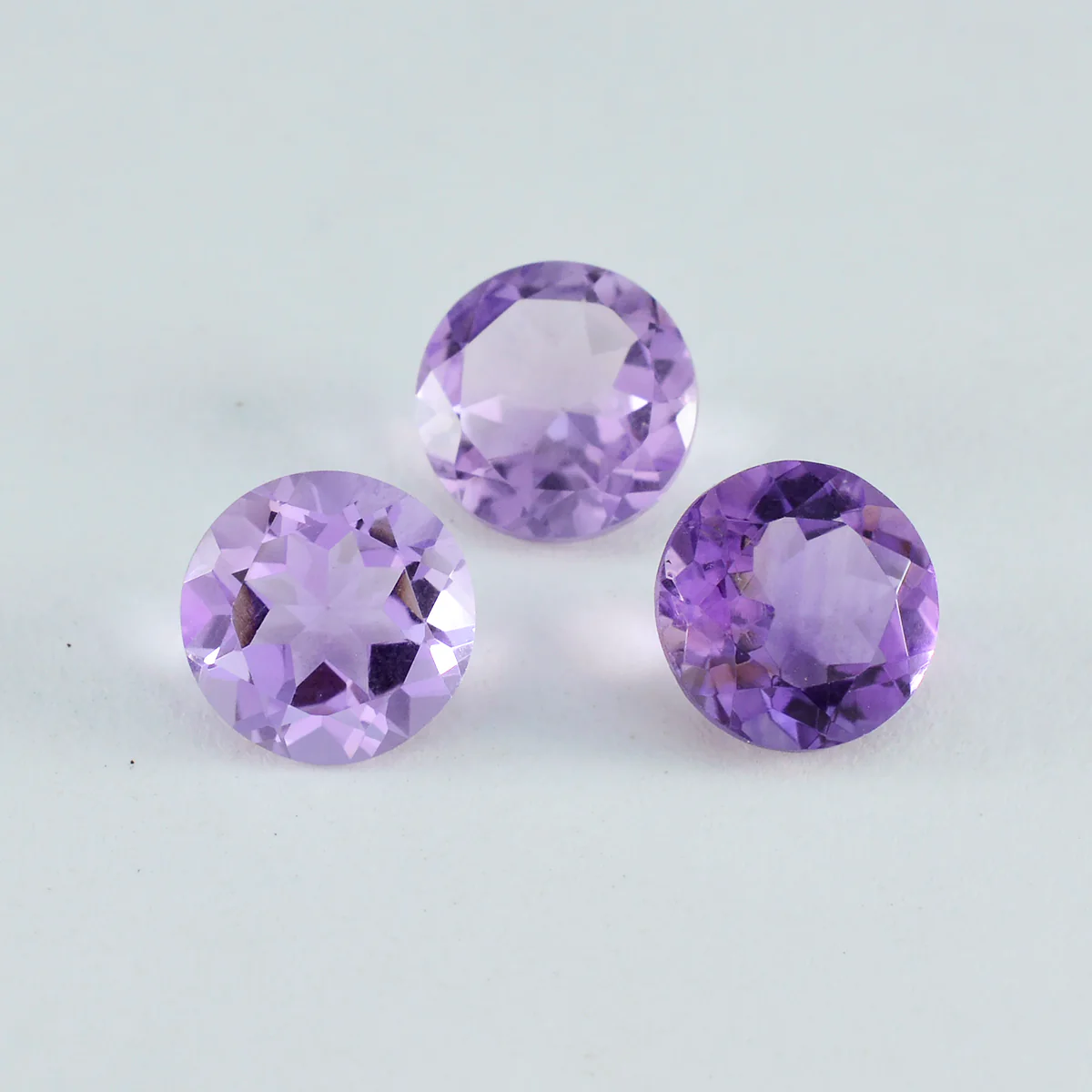 Amethyst 1PC Large 12x12 MM Round Faceted Purple High-Quality Semi Precious Loose Gems - Image 3