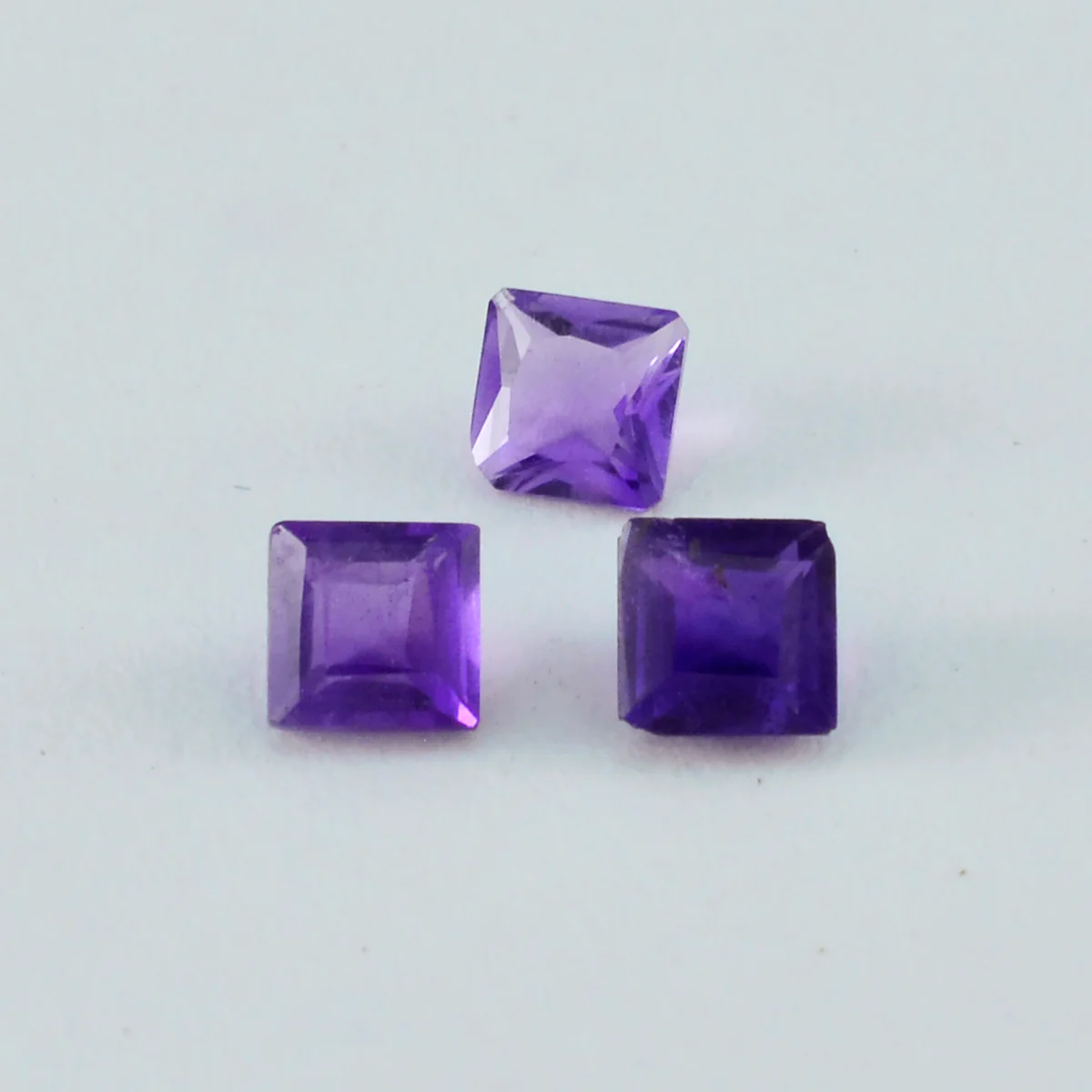 Amethyst 1PC Medium 9x9 MM Square Faceted Purple Lustrous Semi Precious Loose Gemstone - Image 3