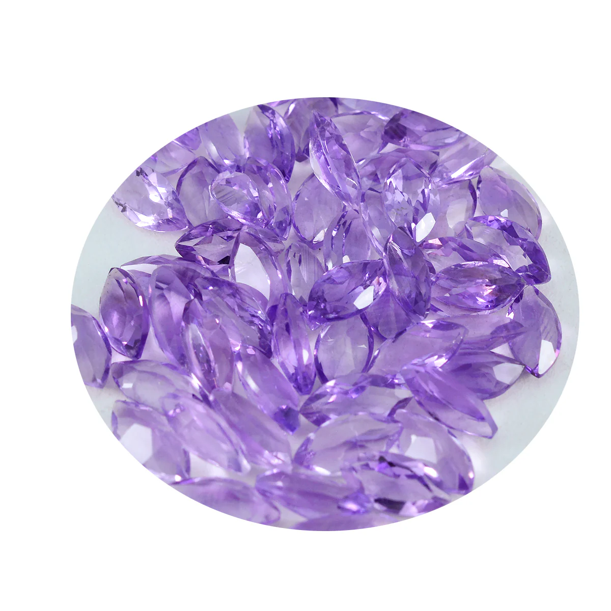 Amethyst 1PC Small 5x10 MM Marquise Faceted Purple Superior Semi Precious Loose Gemstone - Image 4