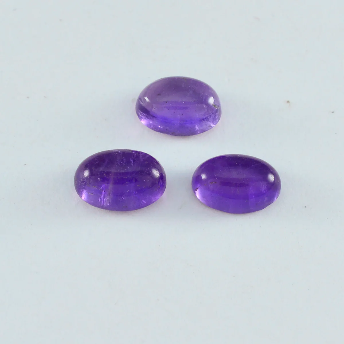 Amethyst 1PC Small 6x8 MM Oval Cabochon Purple High-Quality semi Precious Loose Gemstones - Image 4