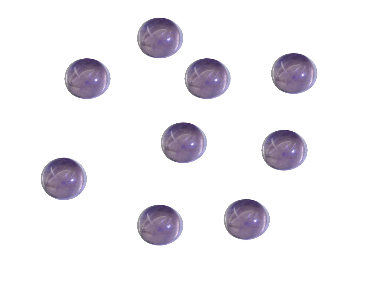 Amethyst 1PC Tiny 6x6 MM Round Cabochon Purple Superior semi Precious Gems - Image 3