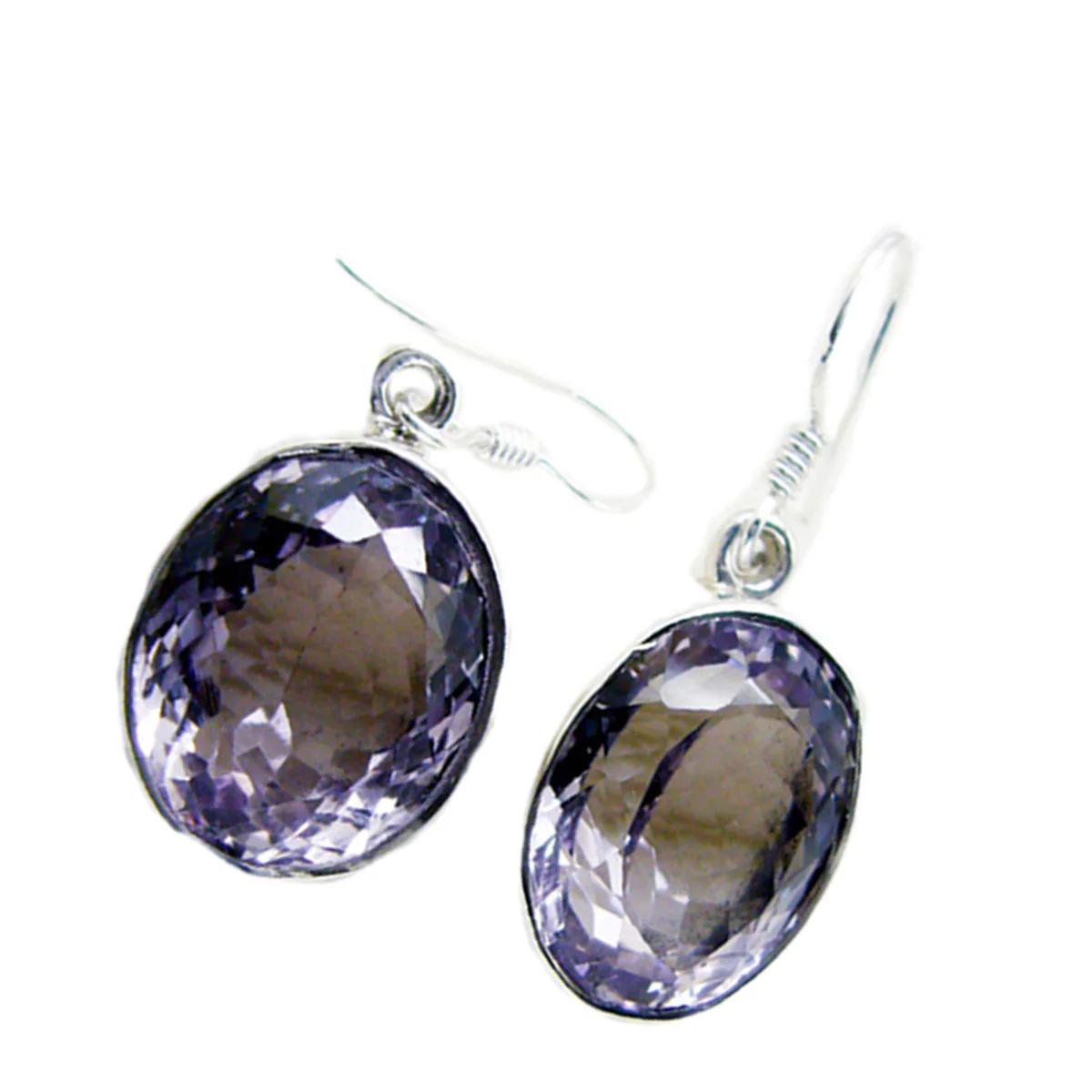 Amethyst American Aria multiple Dangle Purple 92.5 Silver Earring - Image 2