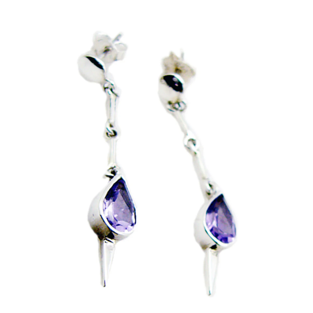 Amethyst American Renata multiple Stud Purple 925 Silver Earring