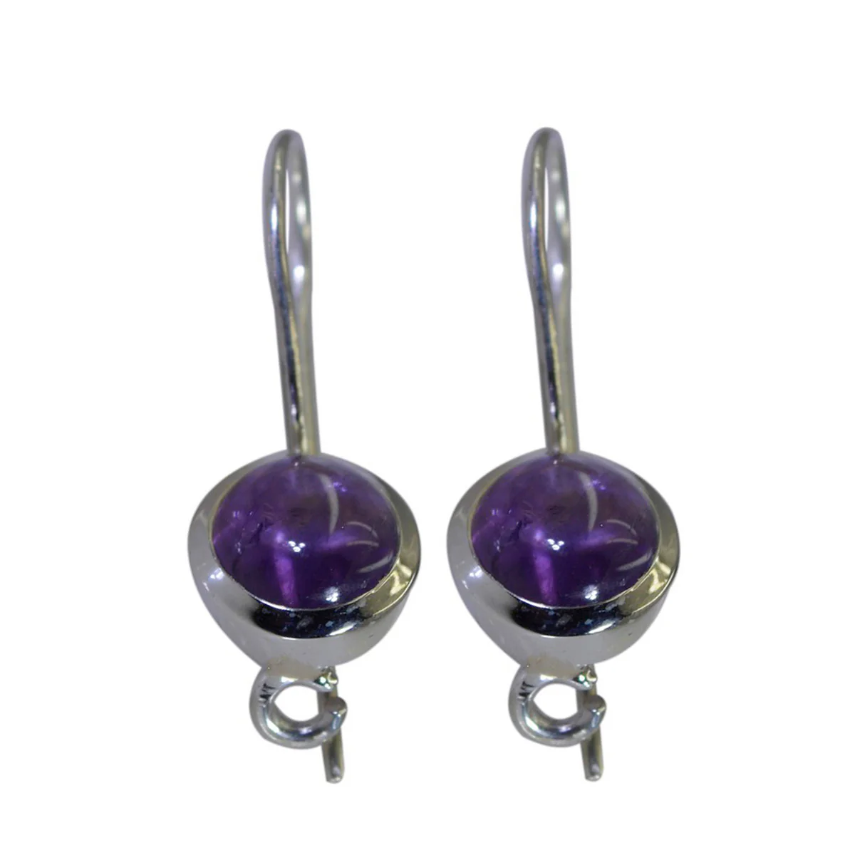 Amethyst Australian Mei multiple Dangle Purple Sterling Silver Earring