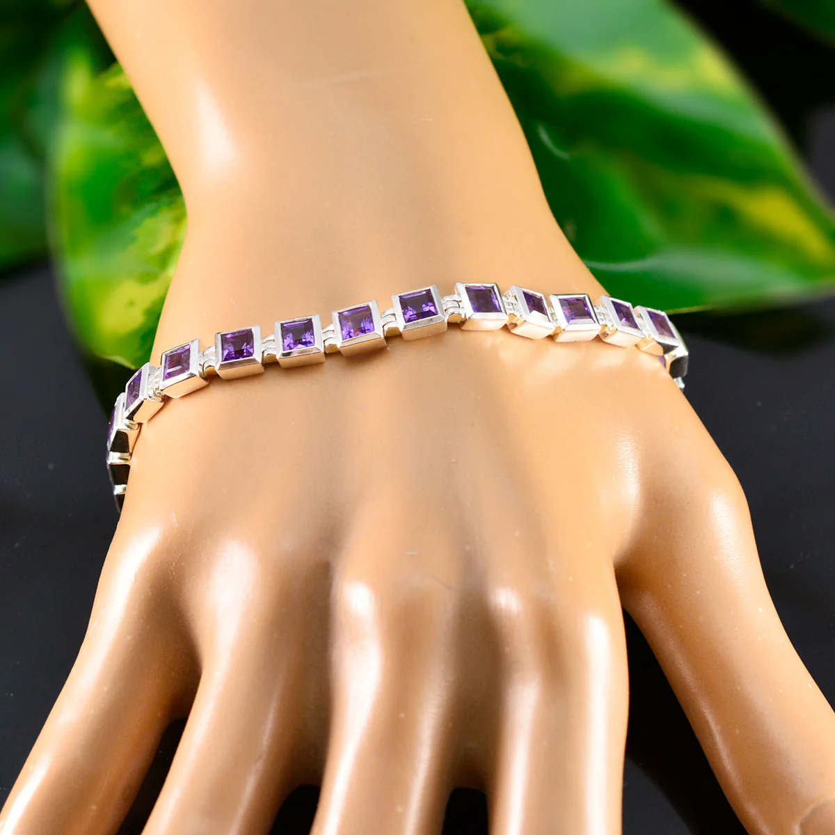 Amethyst Camera Day Classic Purple 92.5 Silver Tennis Bracelet - Image 6