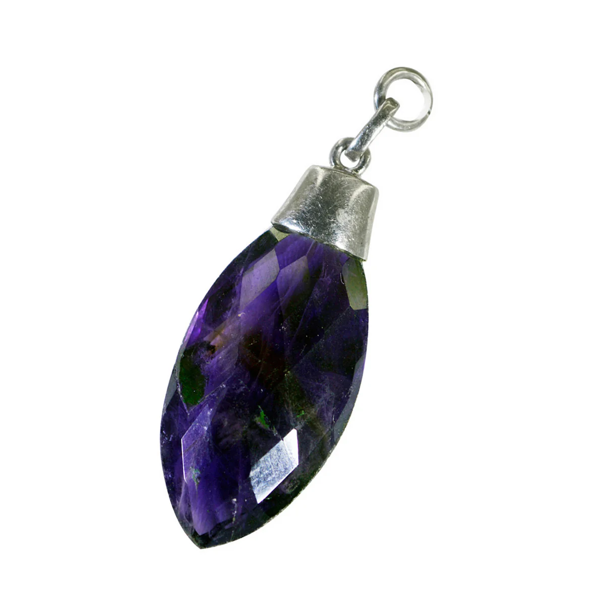 Amethyst Dainty American Sterling Silver Solitaire Eliza Eternity Purple Pendant Jewellery - Image 3