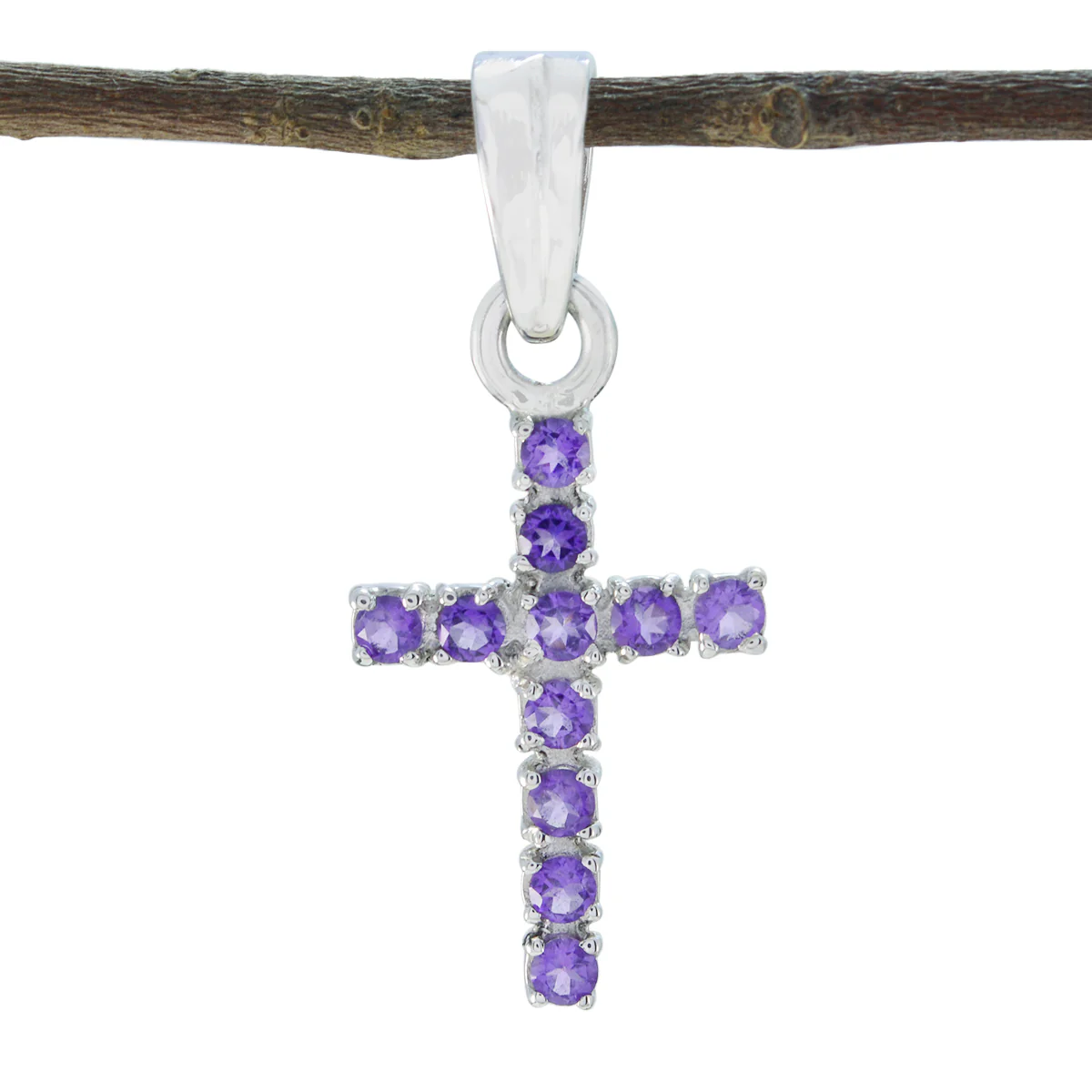 Amethyst Delicate Latin American 92.5 Silver multiple Autumn Love Purple Pendant Jewellery