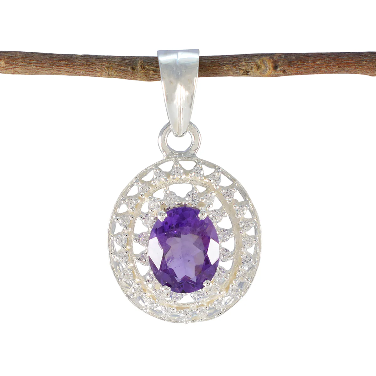 Amethyst Edgy Middle Eastern 925 Silver multiple Sara Feminine Purple Pendant Jewelry