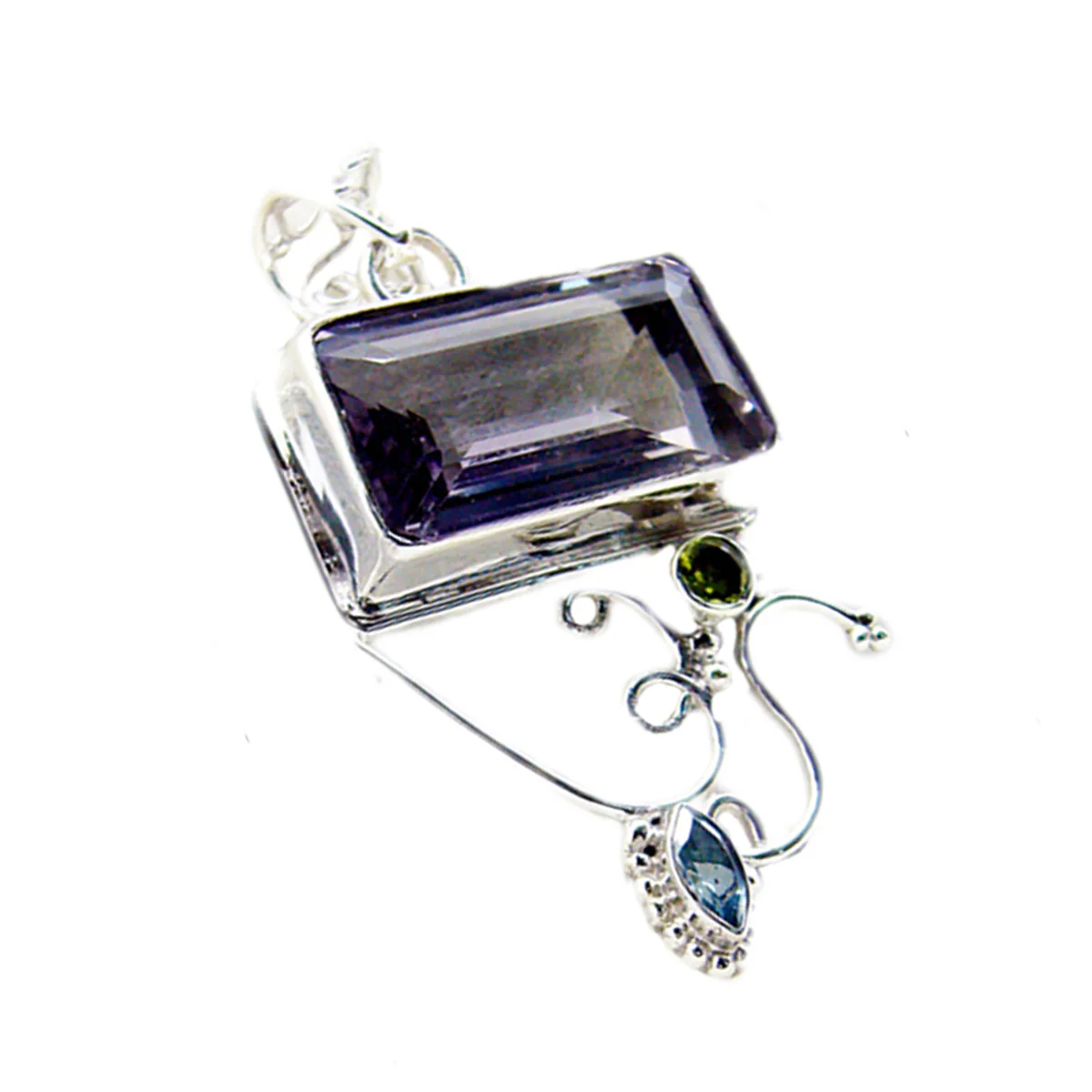 Amethyst Edgy Moroccan 925 Silver Trilogy Cecilia Luxurious Purple Pendant Jewelry