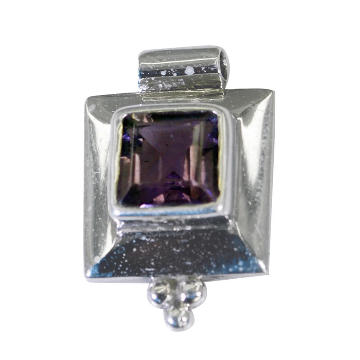 Amethyst Featherlight French Silver Solitaire Mariana valentine Purple Pendant Jewelry