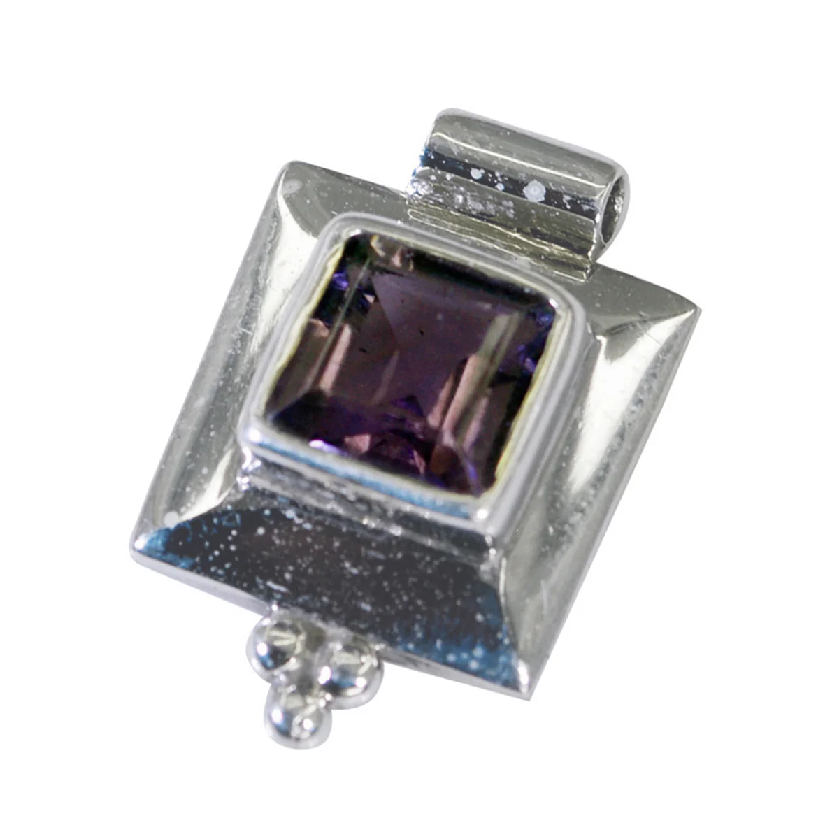 Amethyst Featherlight French Silver Solitaire Mariana valentine Purple Pendant Jewelry - Image 3