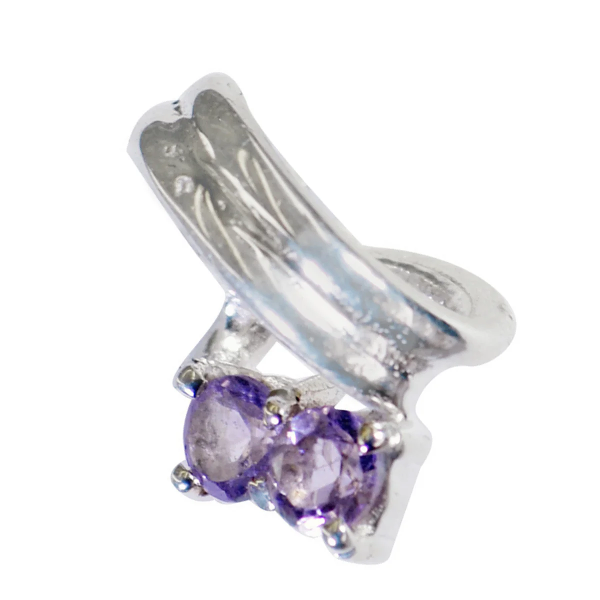 Amethyst Featherlight Moroccan 92.5 Silver Toi et Moi Clara Feminine Purple Pendant Jewellery - Image 2