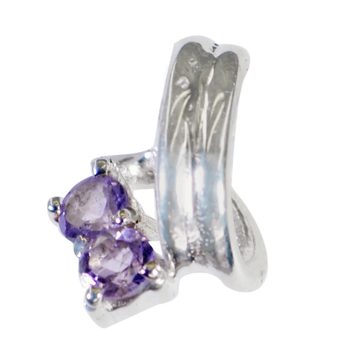 Amethyst Featherlight Moroccan 92.5 Silver Toi et Moi Clara Feminine Purple Pendant Jewellery - Image 3