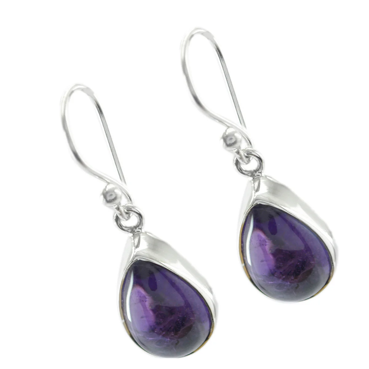 Amethyst German Rina multiple Dangle Purple 925 Silver Earring - Image 3