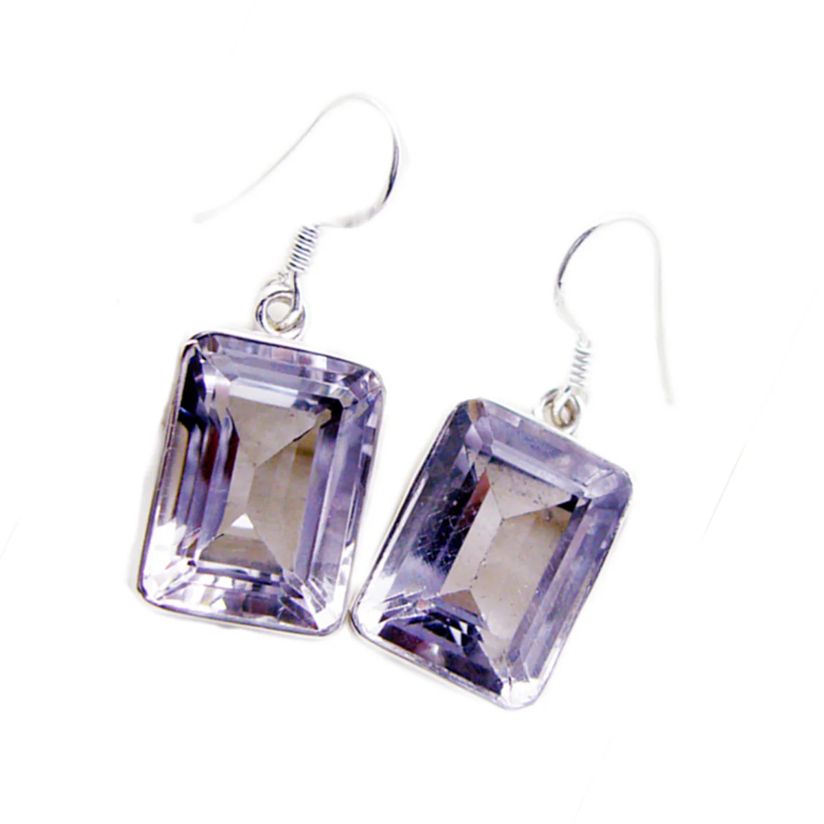 Amethyst Italian Ava multiple Dangle Purple 92.5 Silver Earring - Image 2