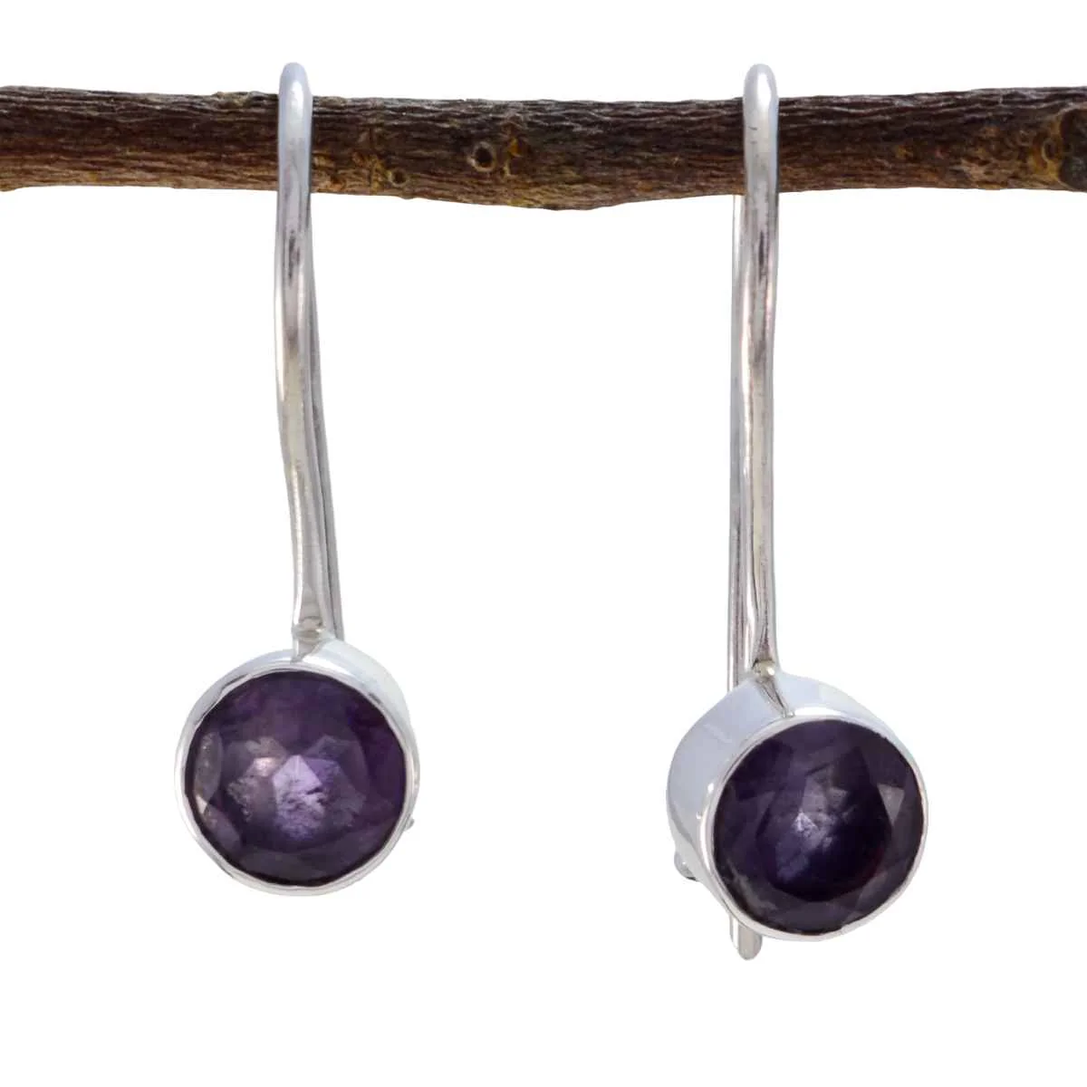 Amethyst Mexican Bianca multiple Dangle Purple 925 Sterling Silver Earring