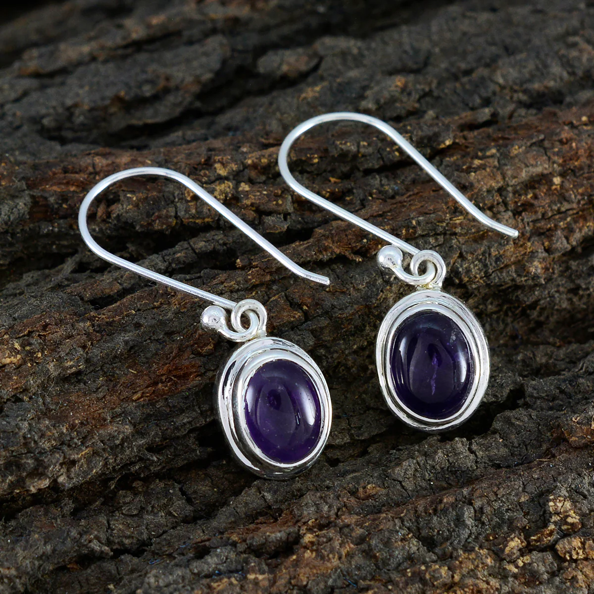 Amethyst Middle Eastern Li Lee multiple Dangle Purple 925 Sterling Silver Earring - Image 3