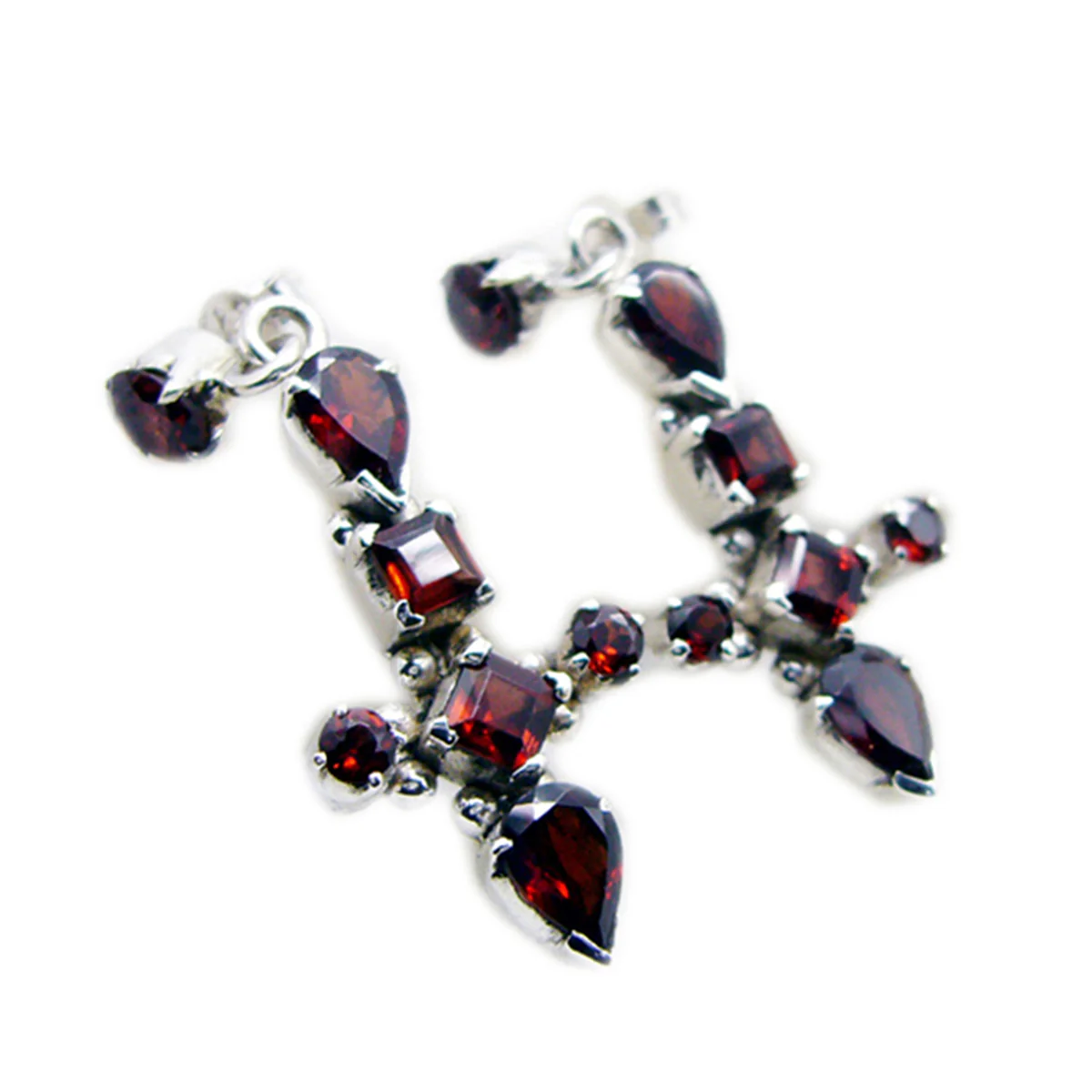 Amethyst Moroccan Nayara multiple Dangle Purple 925 Sterling Silver Earring - Image 3
