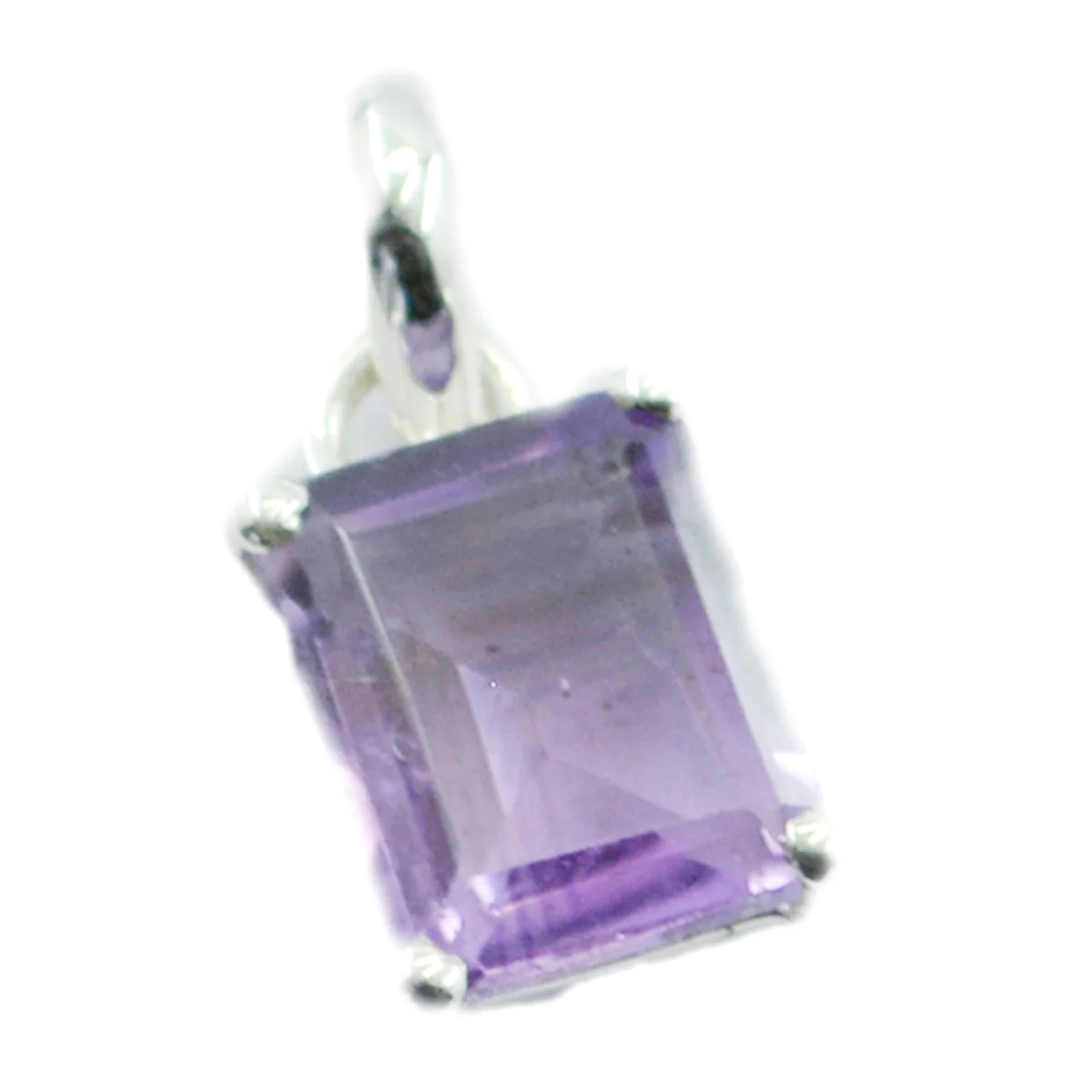 Amethyst Slim Spanish 92.5 Silver Solitaire Marie Fairytale Purple Pendant Jewellery - Image 2