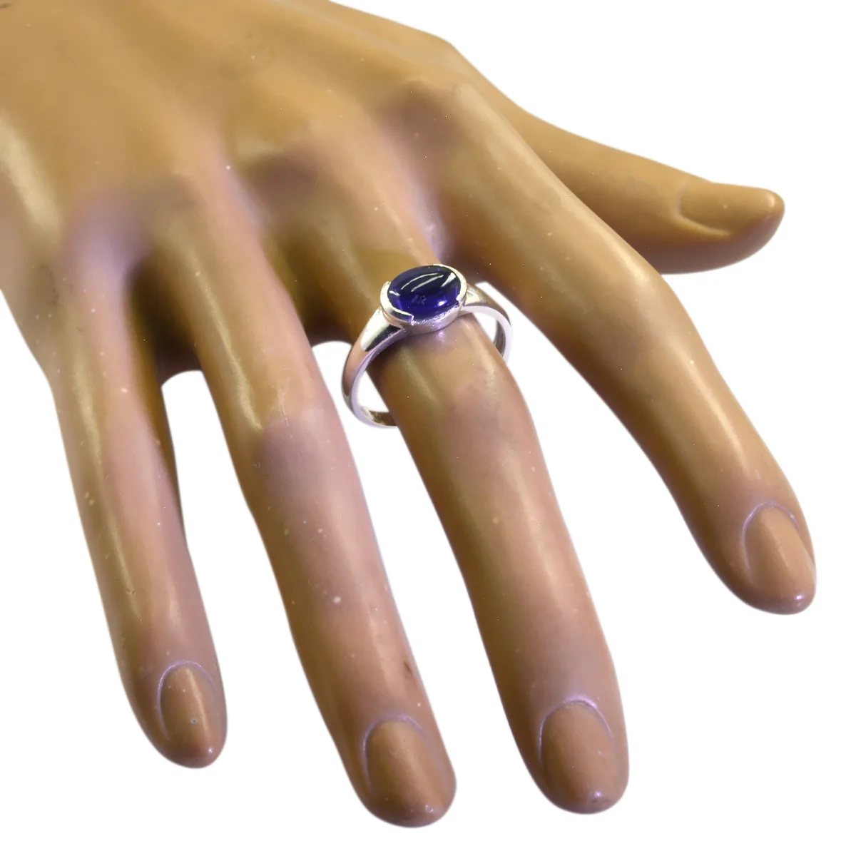Amethyst Solitaire American Sterling Silver Purple Gemstone Delicate Sophisticated Ring Jewellery - Image 2