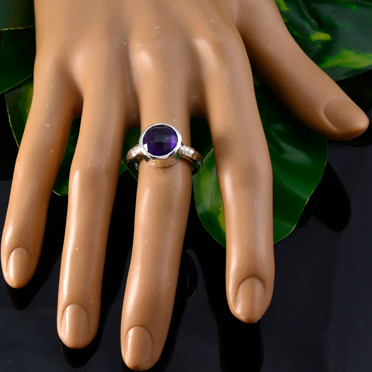 Amethyst Solitaire Egyptian 925 Silver Purple Gemstone Versatile Luxurious Ring Jewellery - Image 5