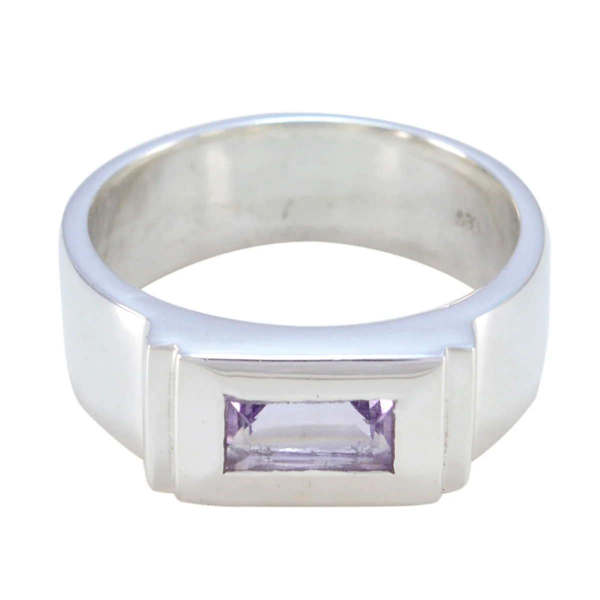 Amethyst Solitaire Spanish 925 Silver Purple Gemstone Statement Victorian Ring Jewellery - Image 3