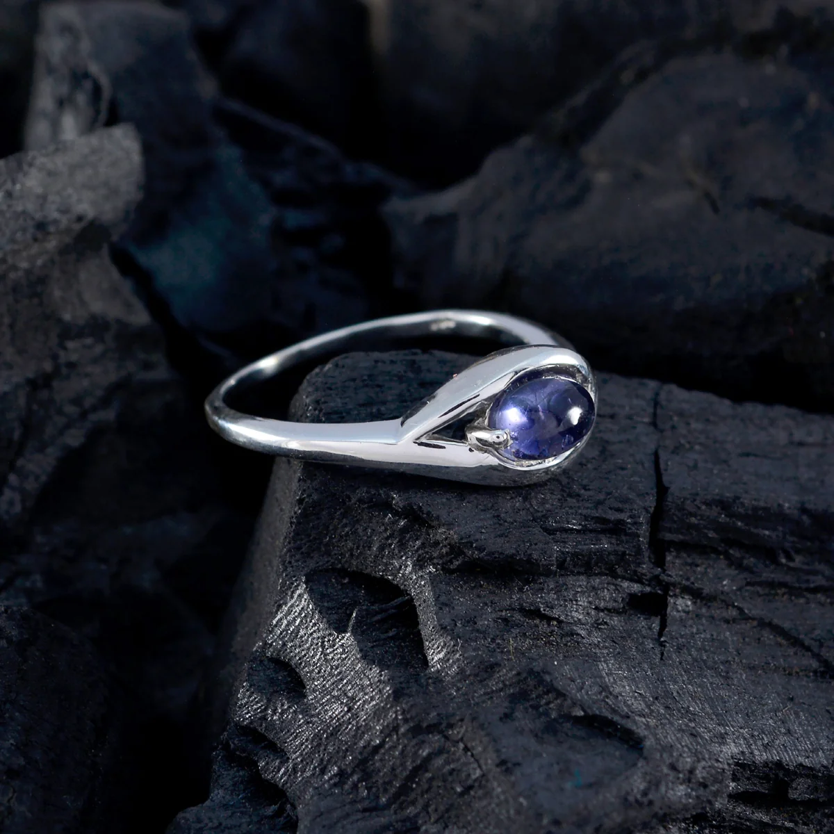 Amethyst Solitaire Turkish 925 Sterling Silver Purple Gemstone Delicate Sophisticated Ring Jewelry - Image 5