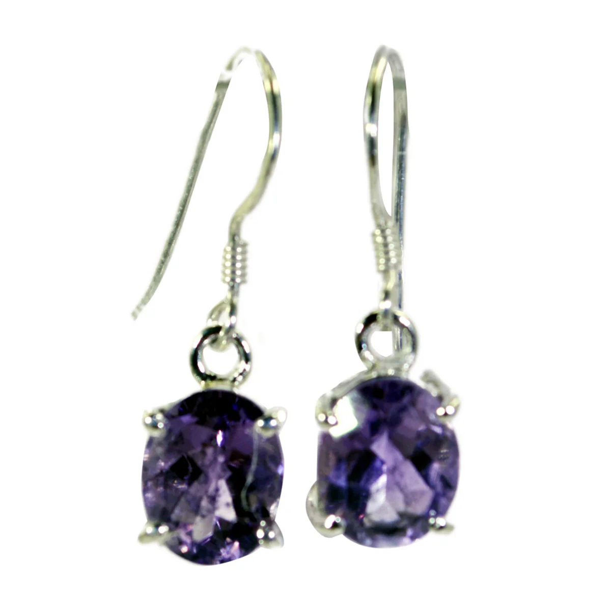 Amethyst Spanish Naomi multiple Dangle Purple 925 Sterling Silver Earring - Image 2