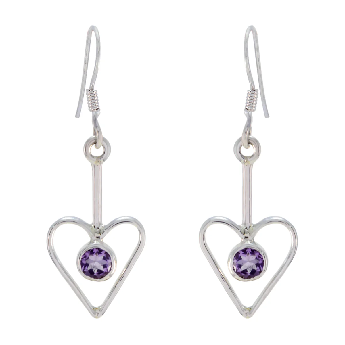 Amethyst Turkish Autumn multiple Dangle Purple 925 Silver Earring