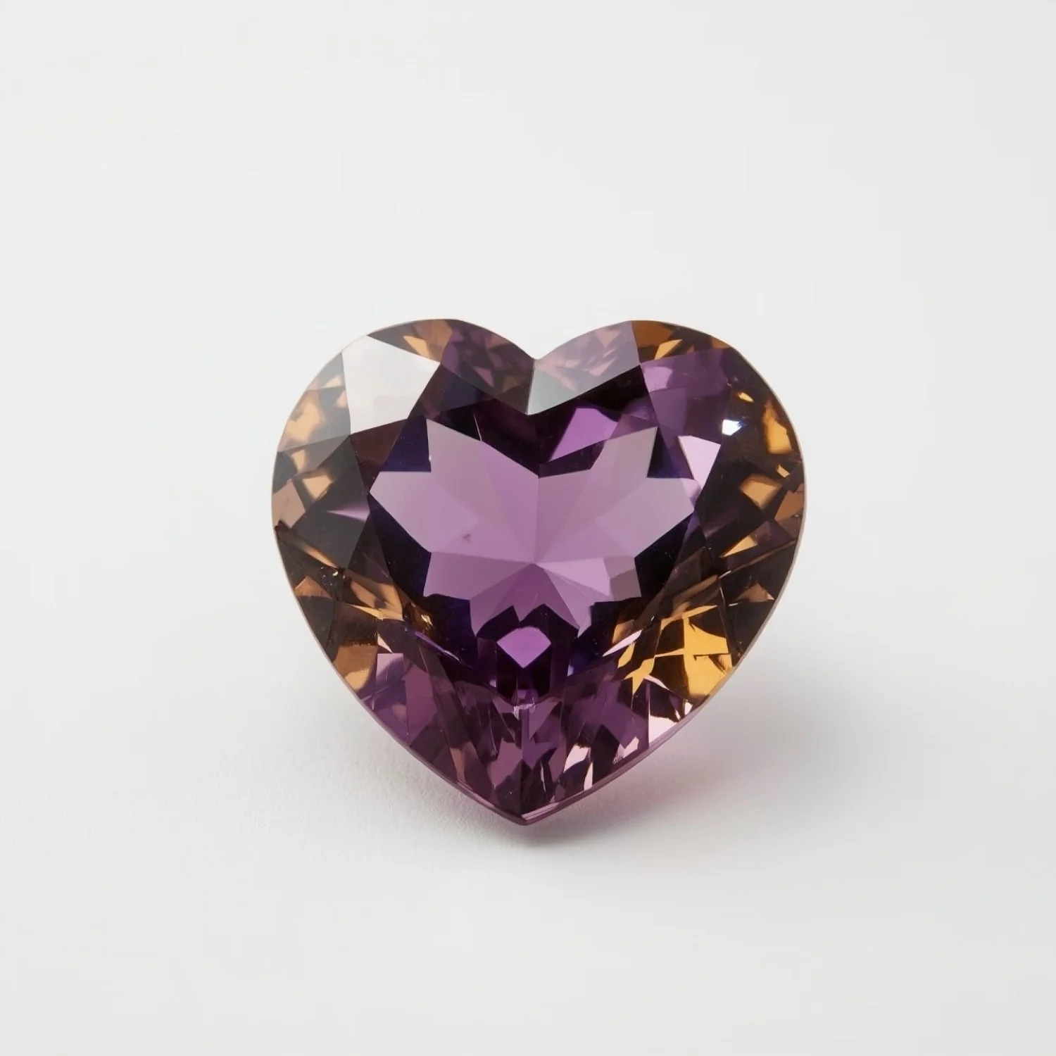 Ametrine 10PC Tiny 3x3 MM Heart Faceted Multicolor Fiery Semi Precious Loose Gemstone