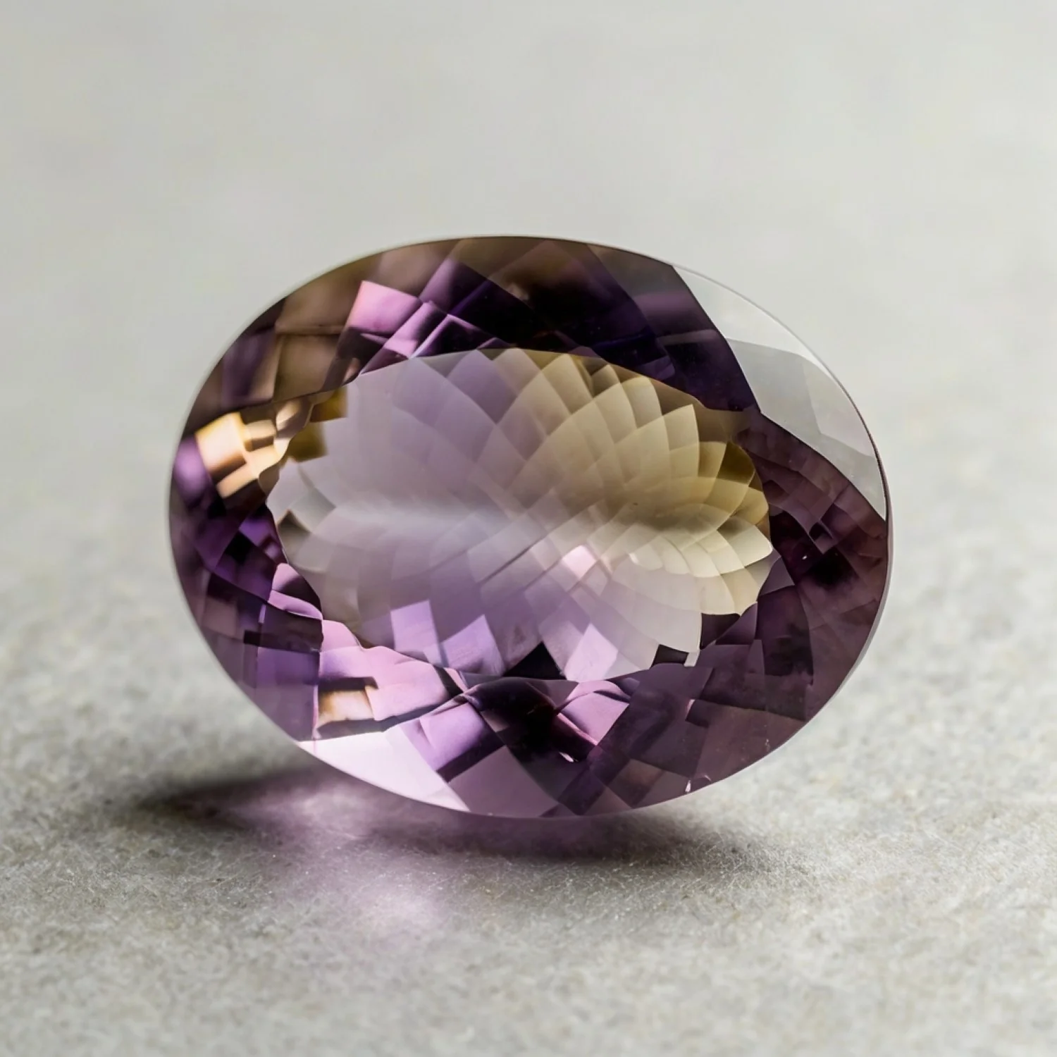 Ametrine 1PC Chunky 12x16 MM Oval Faceted Multicolor Pure Semi Precious Loose Gemstones - Image 2