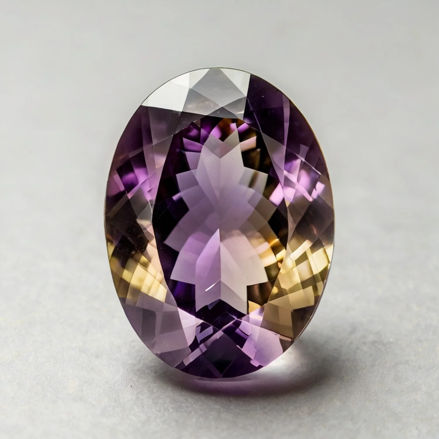 Ametrine 1PC Chunky 13x18 MM Oval Faceted Multicolor Fiery Semi Precious Gems - Image 2