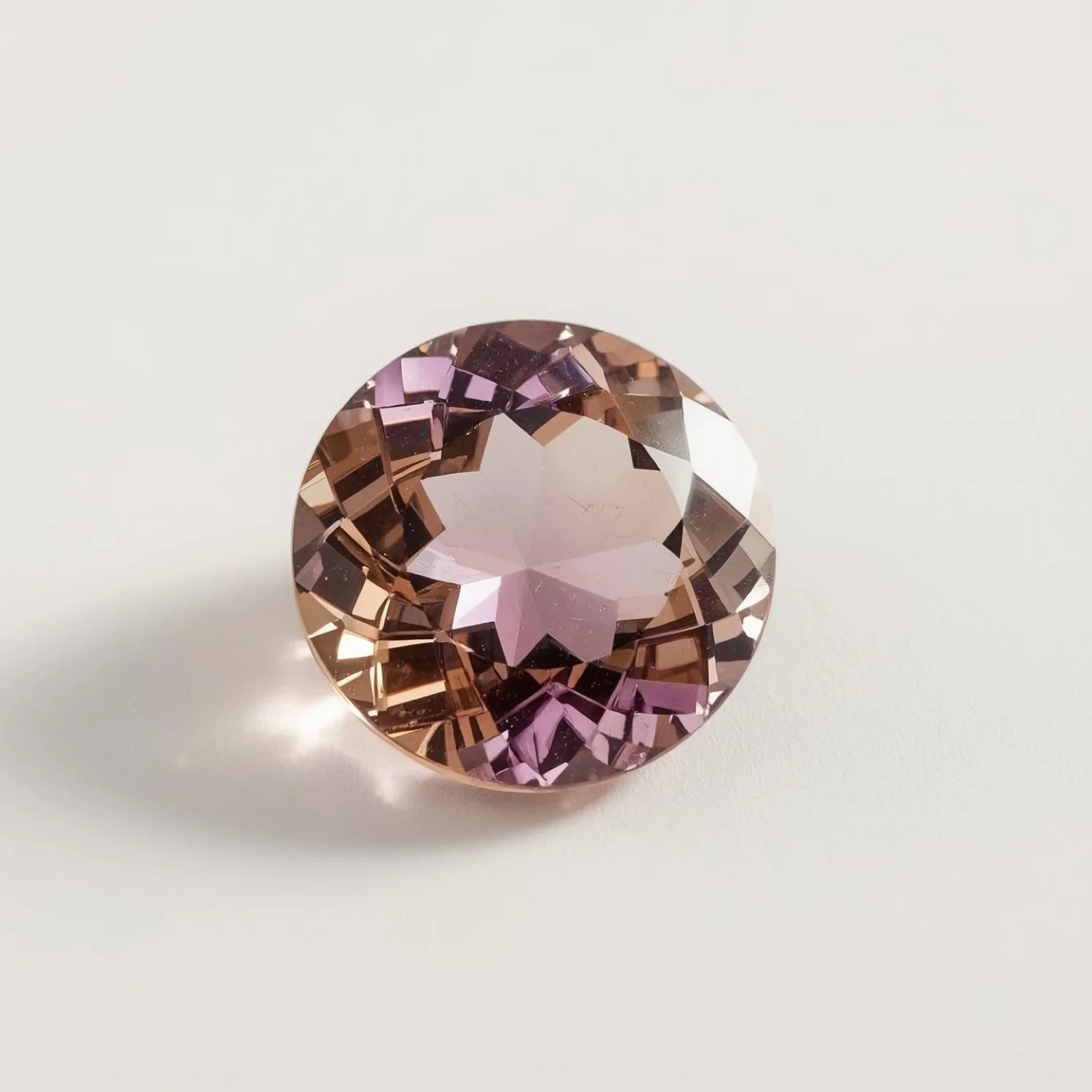 Ametrine 1PC Large 12x12 MM Round Faceted Multicolor High-Quality Semi Precious Loose Gemstones - Image 2