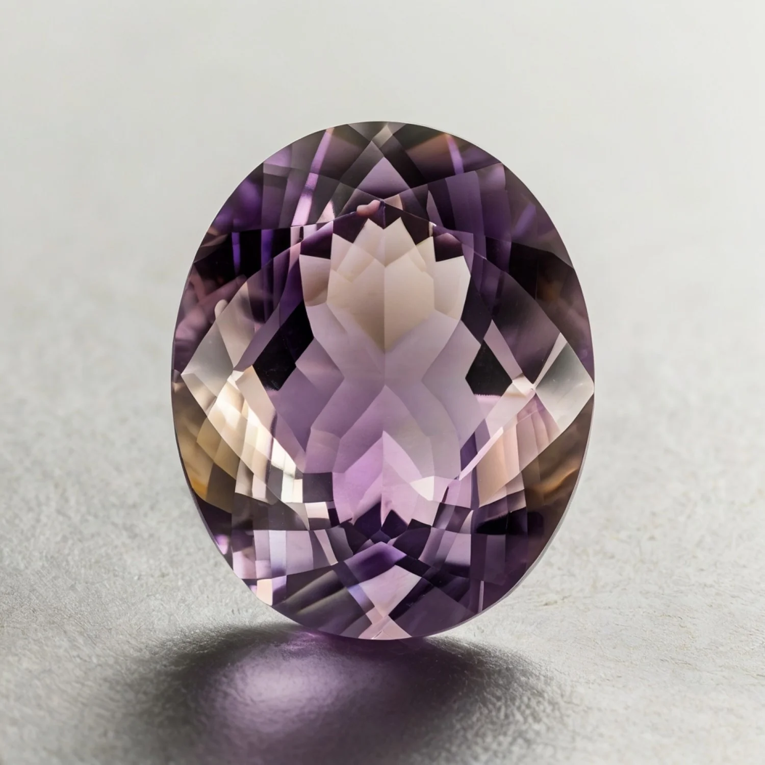 Ametrine 1PC Medium 8x10 MM Oval Faceted Multicolor Fine Semi Precious Loose Gemstone - Image 2