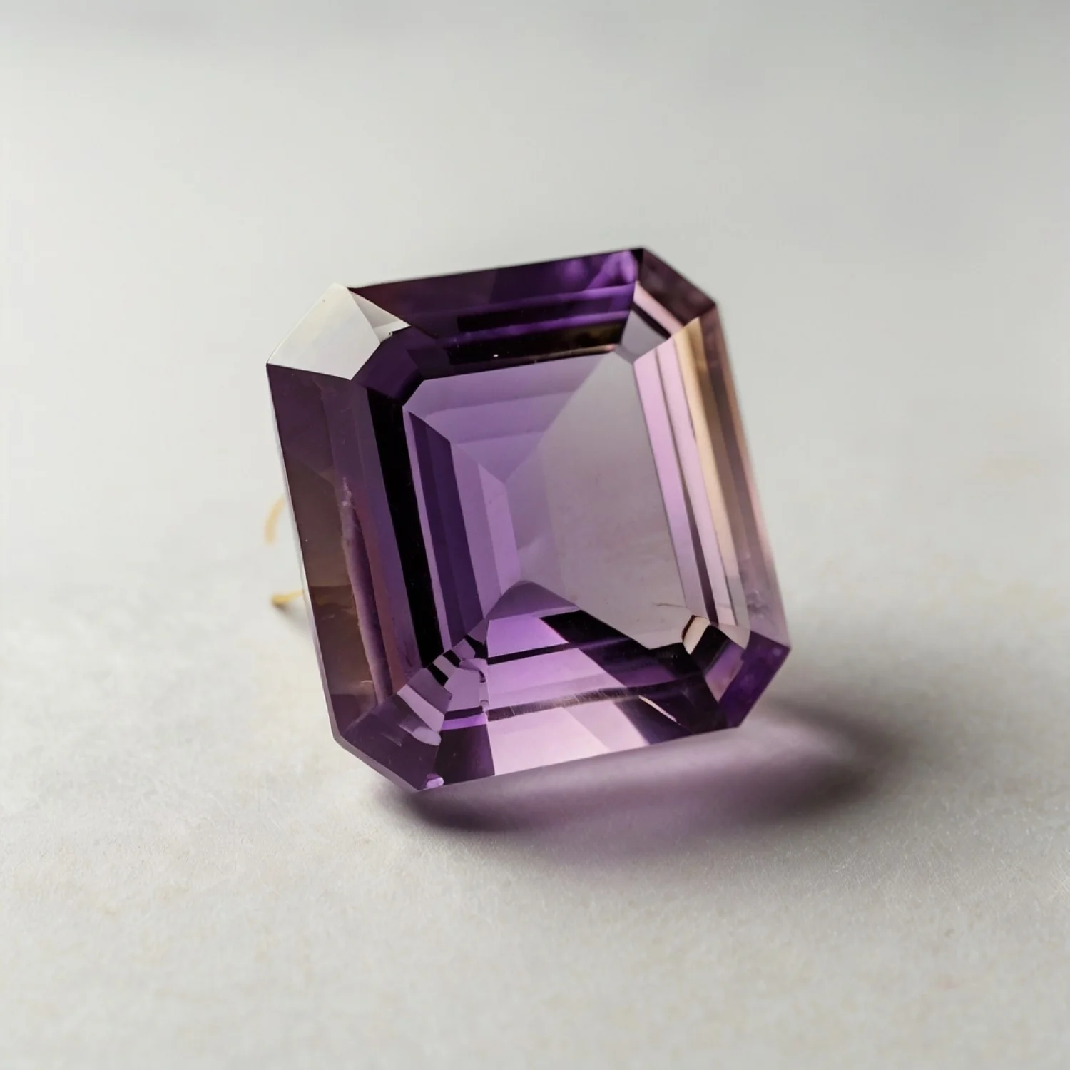 Ametrine 1PC Tiny 5x5 MM Square Faceted Multicolor Sparkling Semi Precious Gems