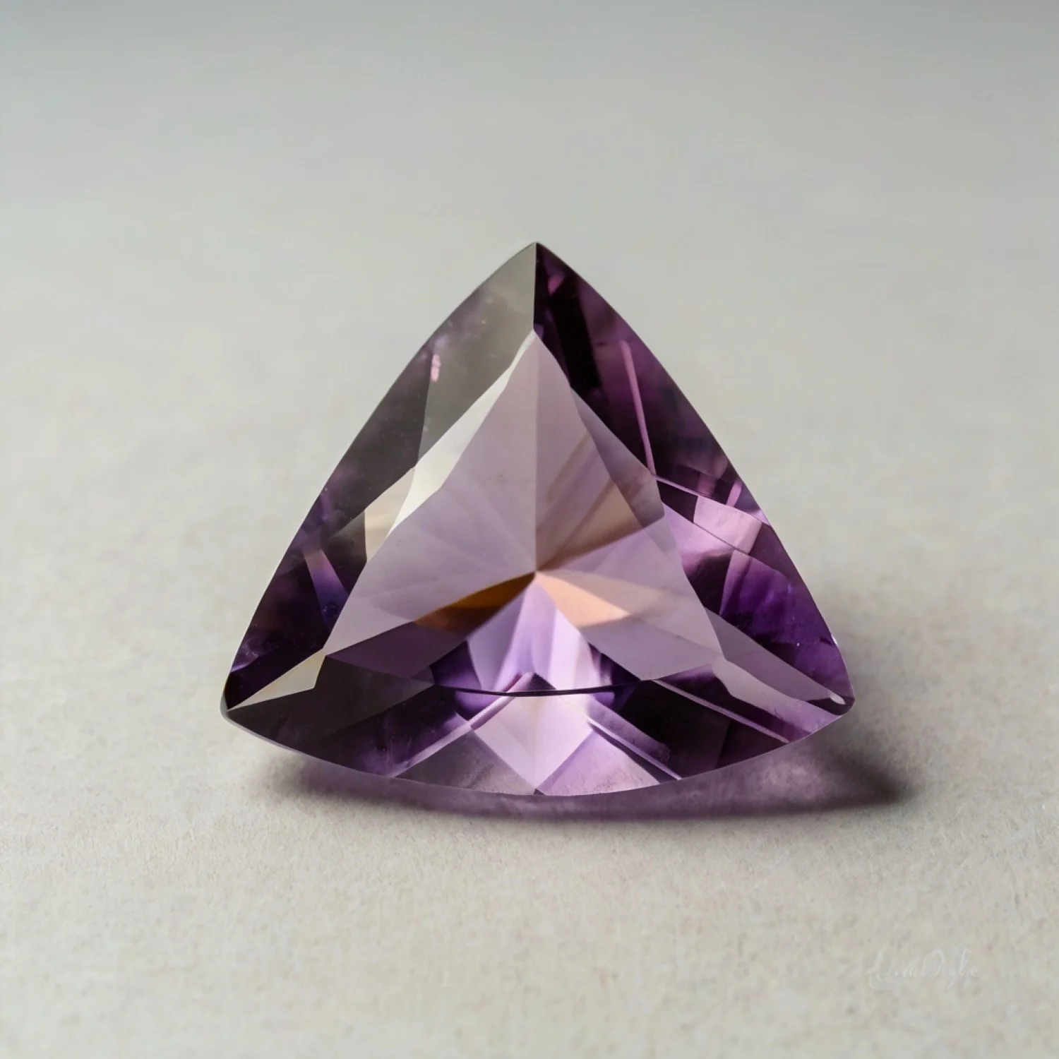 Ametrine 1PC Tiny 5x5 MM Triangle Faceted Multicolor Sparkling Semi Precious Gems - Image 2