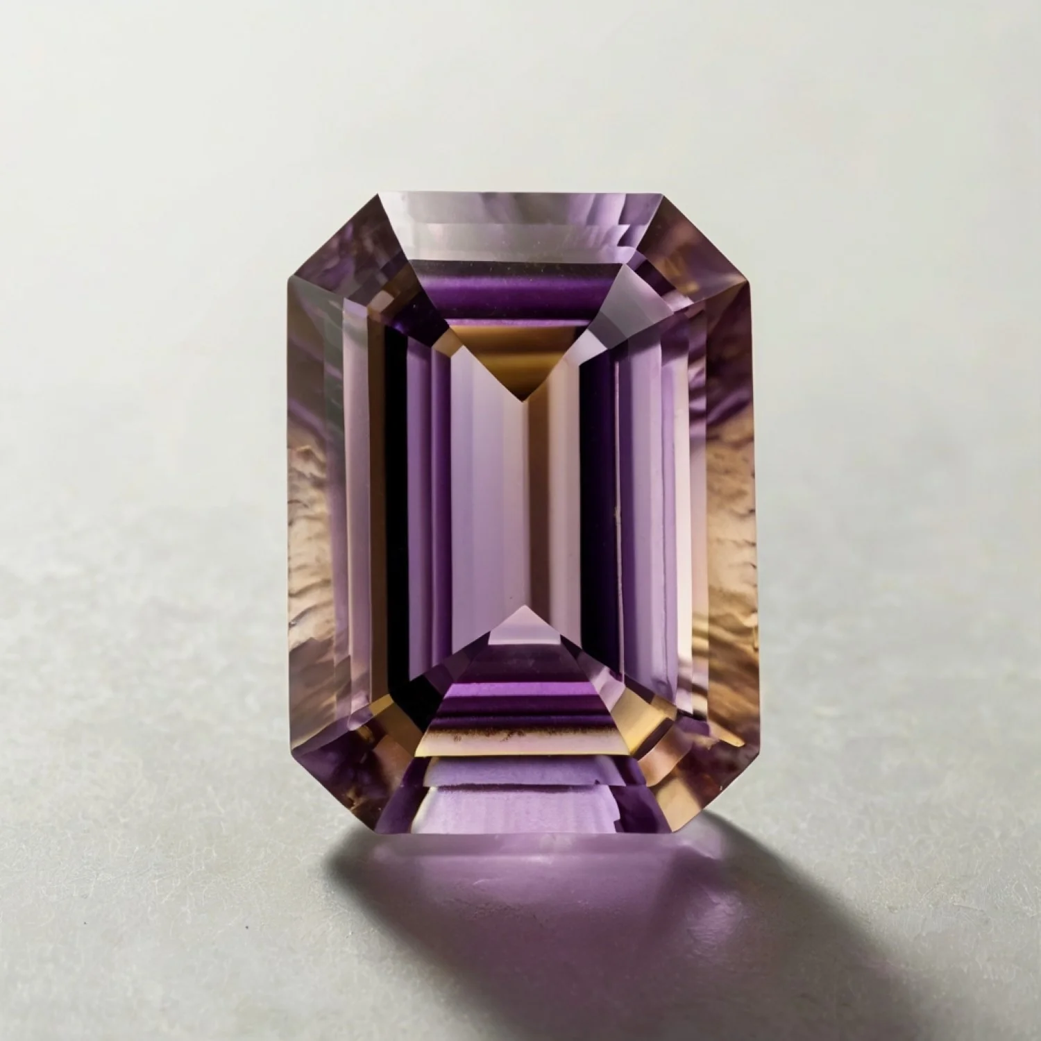 Ametrine 1PC Tiny 5x7 MM Emerald Faceted Multicolor High-Quality Semi Precious Loose Gems - Image 2