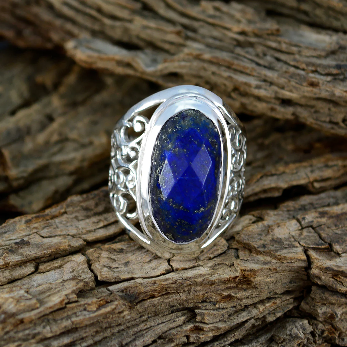 Aqua Chalcedony Solitaire Middle Eastern 92.5 Silver Green Gemstone Mid-weight Filigree Ring Jewelry - Image 4