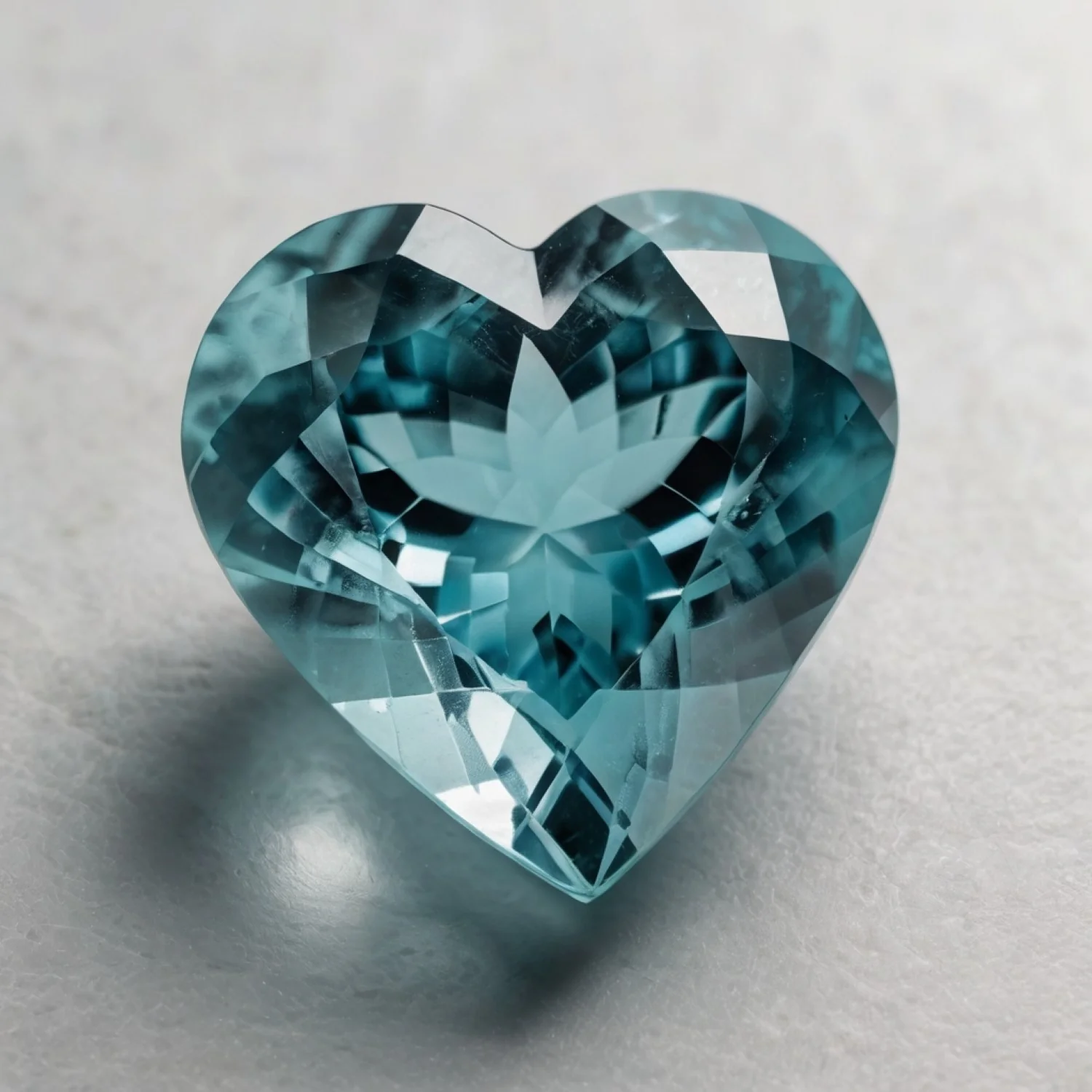 Aquamarine 10PC Tiny 3x3 MM Heart Faceted Blue Fiery Semi Precious Gems - Image 2